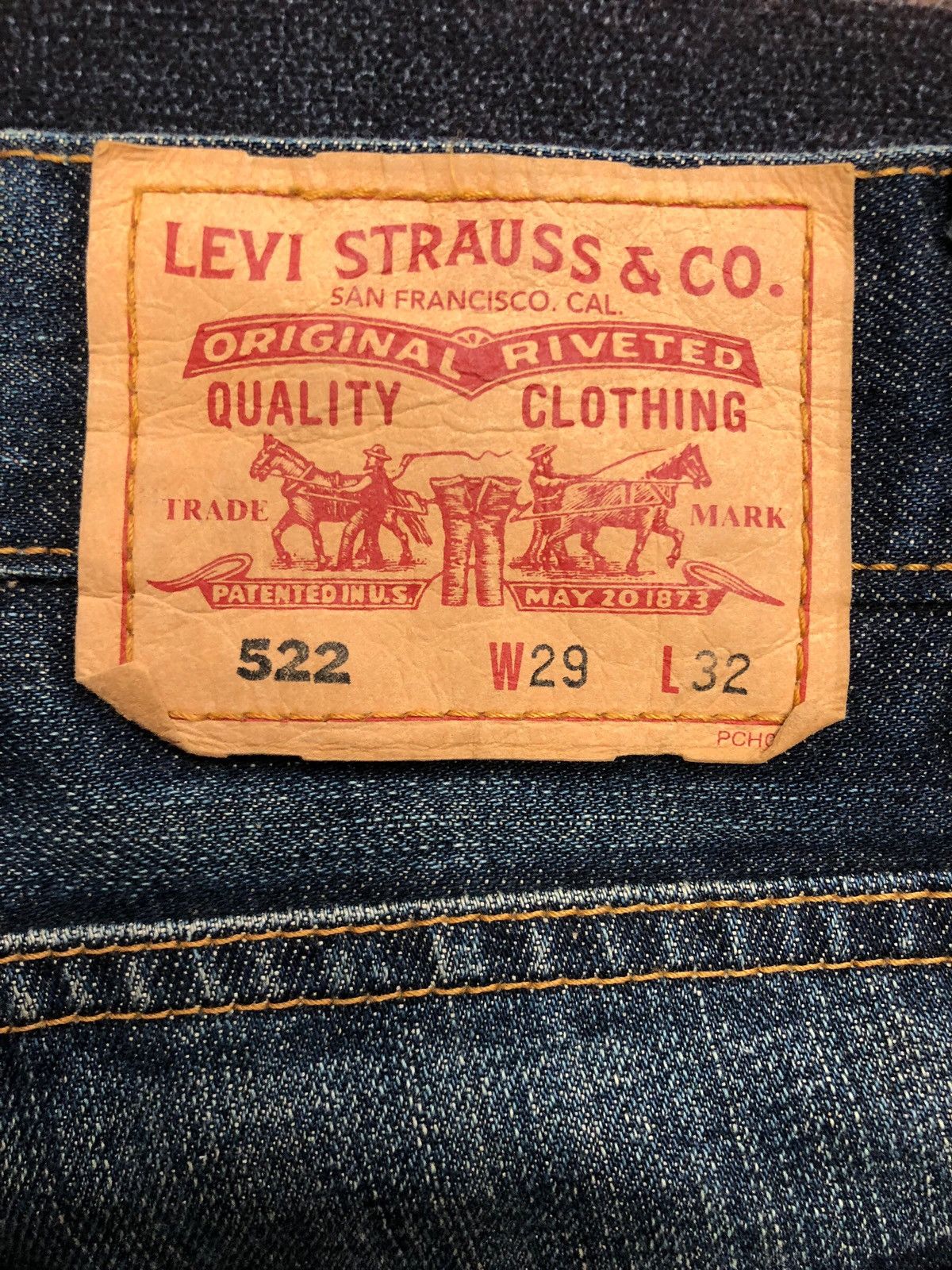 Levi's Vintage Levi's 522 Clawmark Distressed Denim Size US 31 - 17 Thumbnail