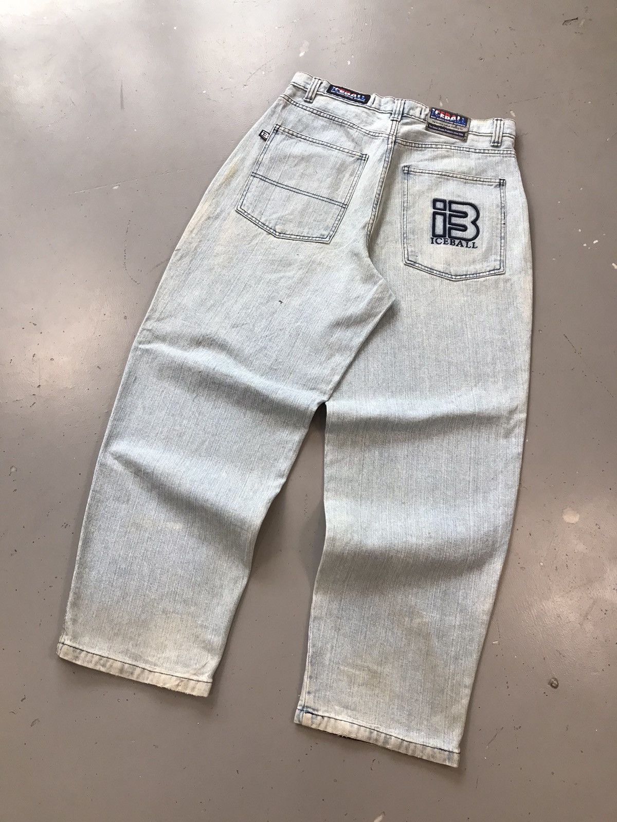 JNCO × Southpole × Vintage Vintage ice ball SpellOut baggy denim Size US 34 / EU 50 - 6 Thumbnail