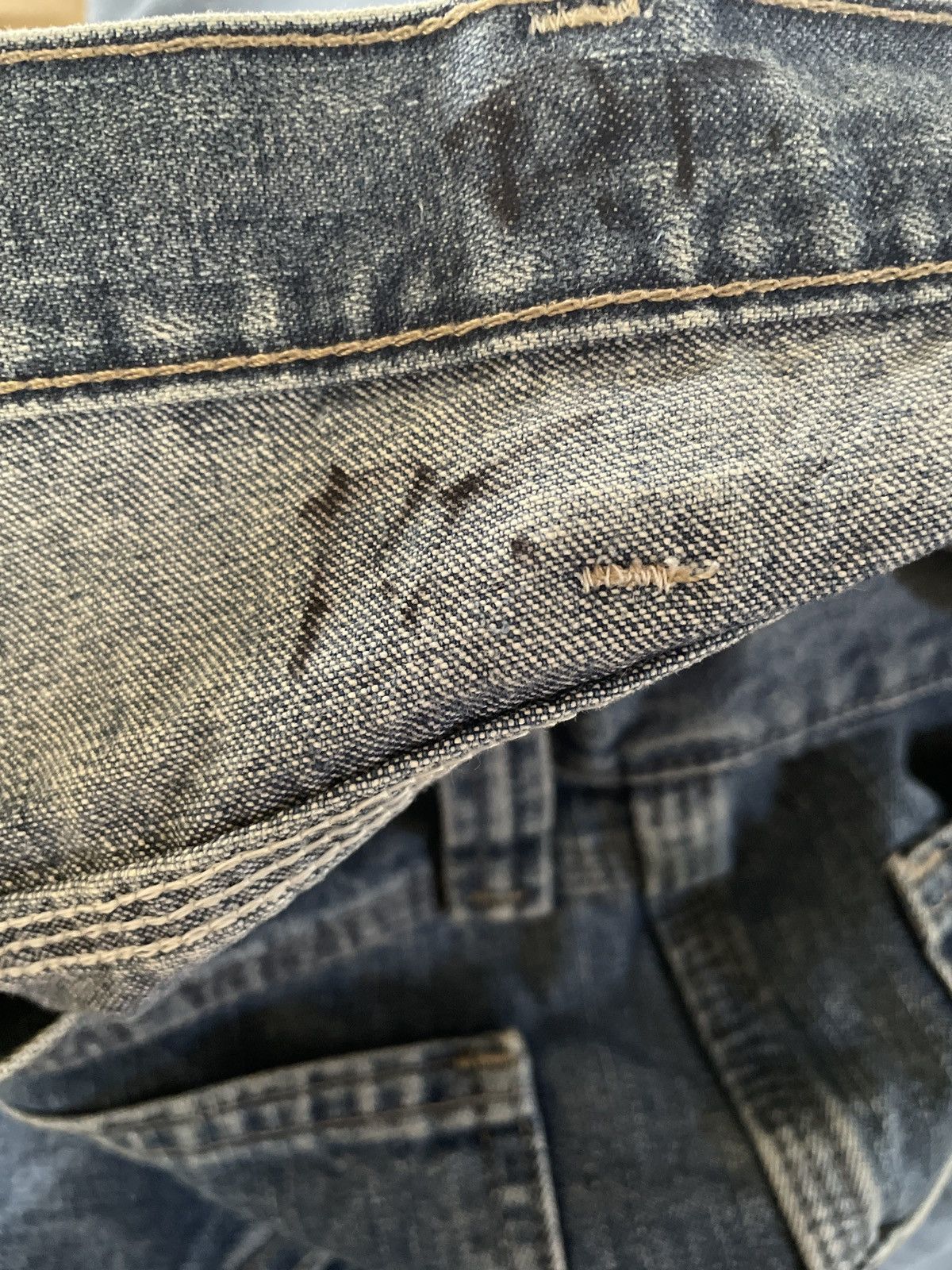Vintage × Wrangler Vintage Y2K Wrangler Carpenter Jorts Jean Shorts Blue Denim Size US 40 / EU 56 - 9 Thumbnail