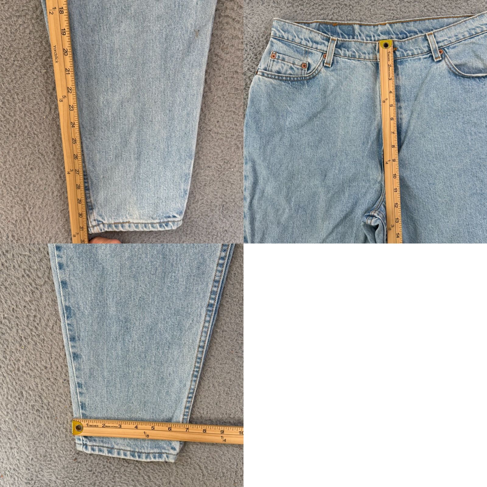 Levi's VINTAGE Levi's 550 Jeans Womens 16 Blue Tapered Leg 90s Relaxed Fit 34x31 Denim Size 38" / US 16 / IT 52 - 9 Thumbnail