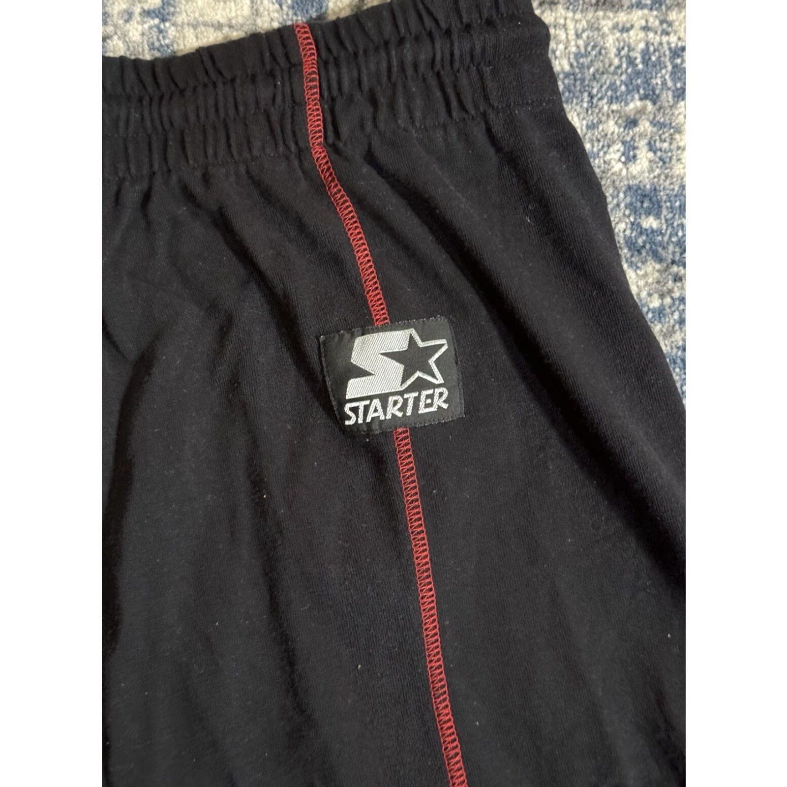 Starter VINTAGE 90s Chicago Bulls Starter Cotton Blend Basketball Shirts XL Men Black Pockets Athletic NBA Size US XL / EU 56 / 4 - 5 Thumbnail