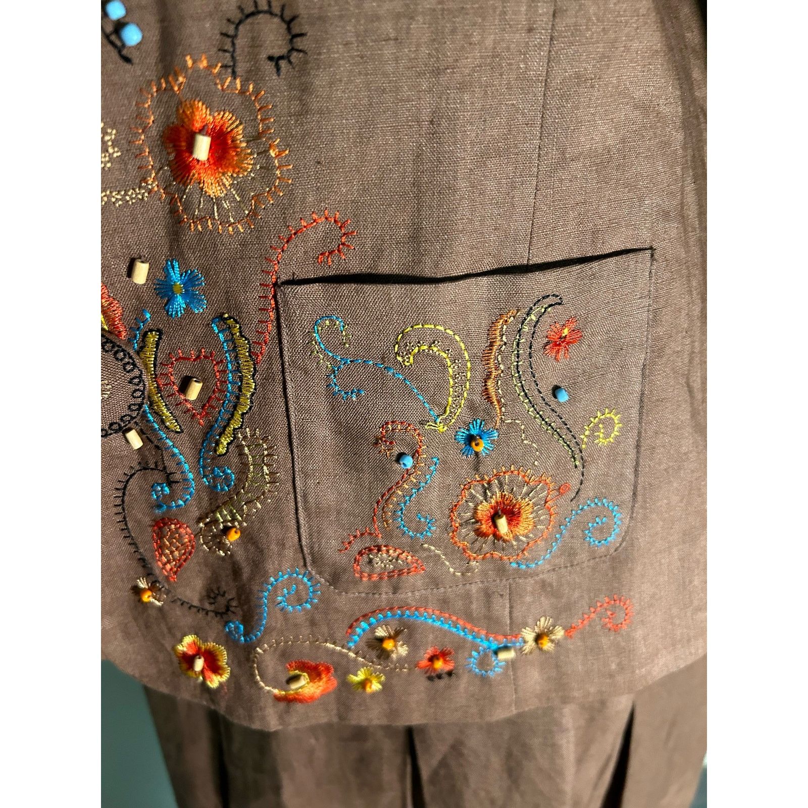 Other Silkland Gorgeous Embroidered Two Piece Set Size 6 NWOT Size 28" / US 6 / IT 42 - 5 Thumbnail