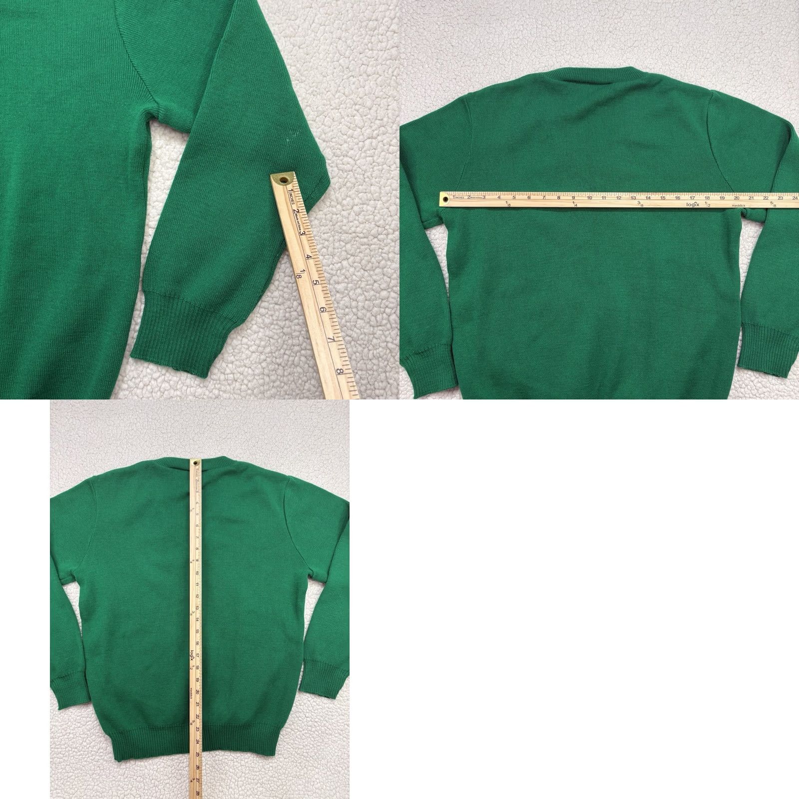 Vintage VINTAGE Ross Ireland Sweater Mens M Green V Neck Pullover Embroidered Logo Clovers Size US M / EU 48-50 / 2 - 8 Thumbnail