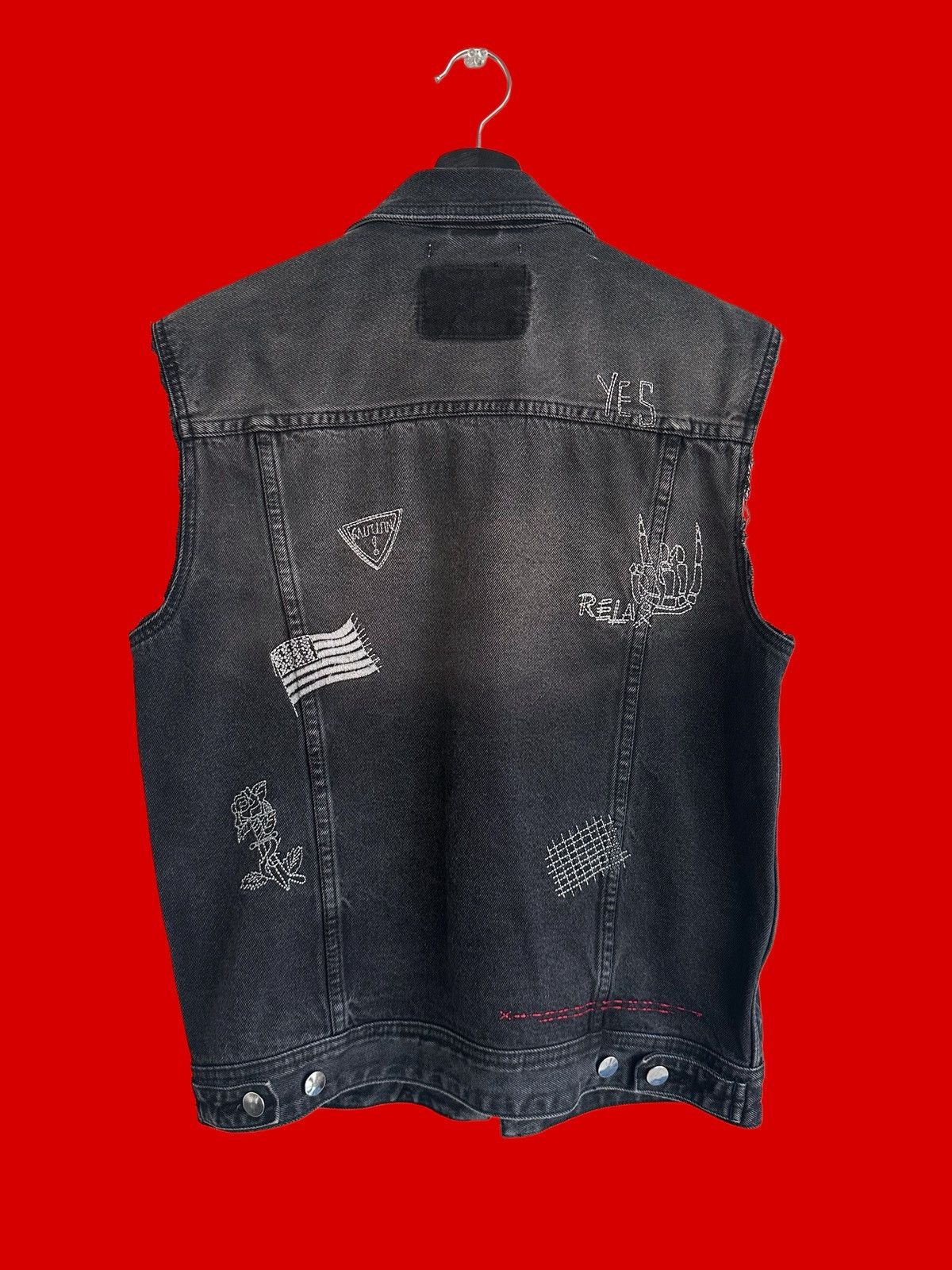 Guess Guess Punk Embroidered Vest Size US S / EU 44-46 / 1 - 2 Thumbnail