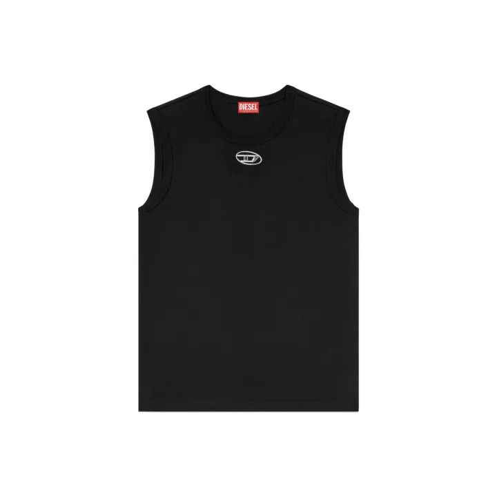 Diesel Diesel Black Sleeveless Logo Tank Top 0079 Size US XXL / EU 58 / 5 - 1 Thumbnail