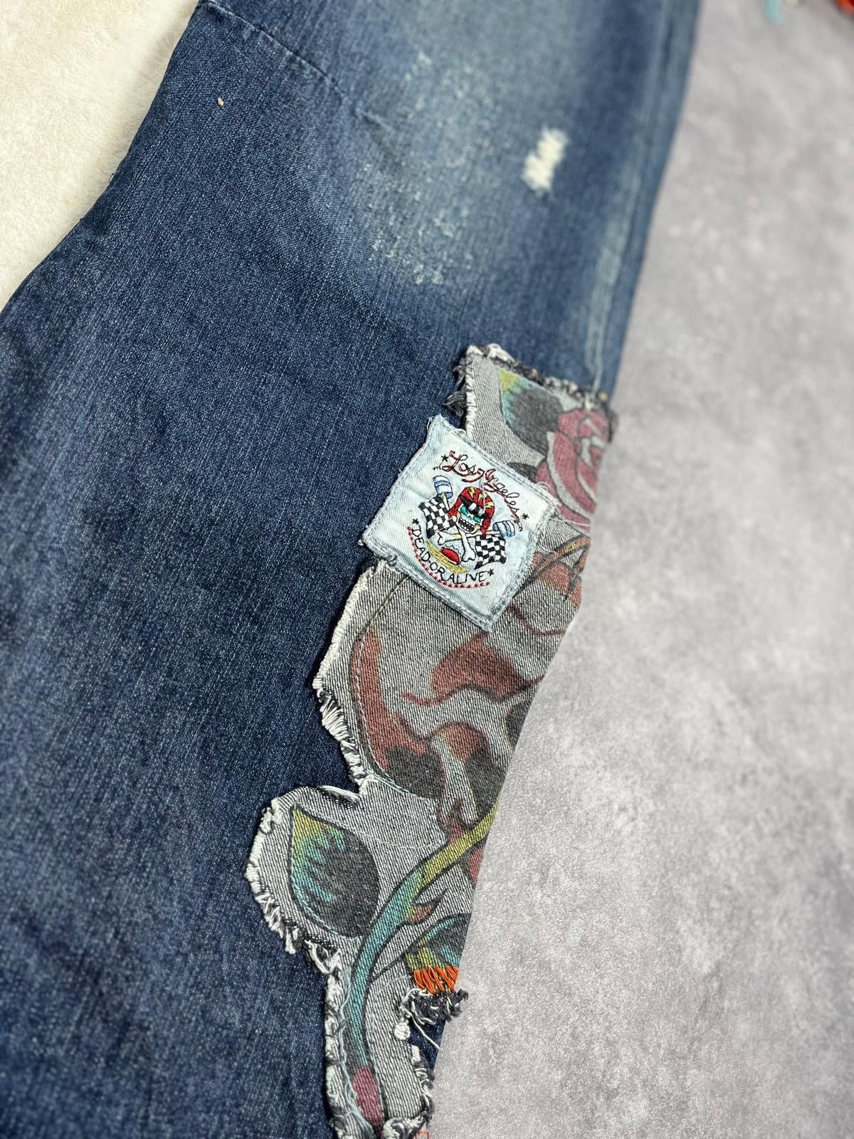 Ed Hardy Vintage Y2k Ed Hardy by Christian Audigier Denim Pants 00s Size US 42 / EU 58 - 6 Thumbnail