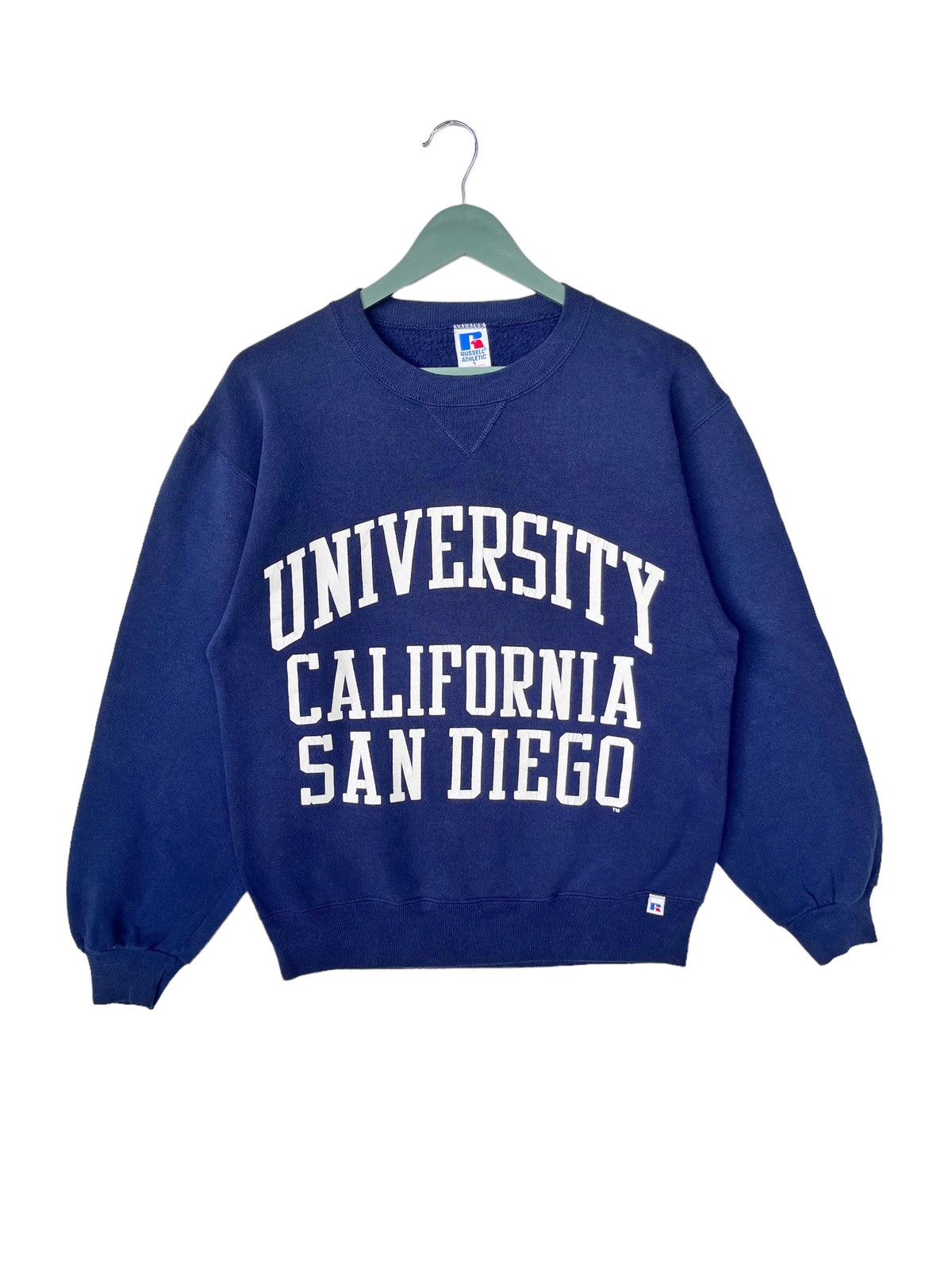 image of Made In USA x Russell Athletic Vintage 90's University California San Diego Sweatshirt in Dark Blue