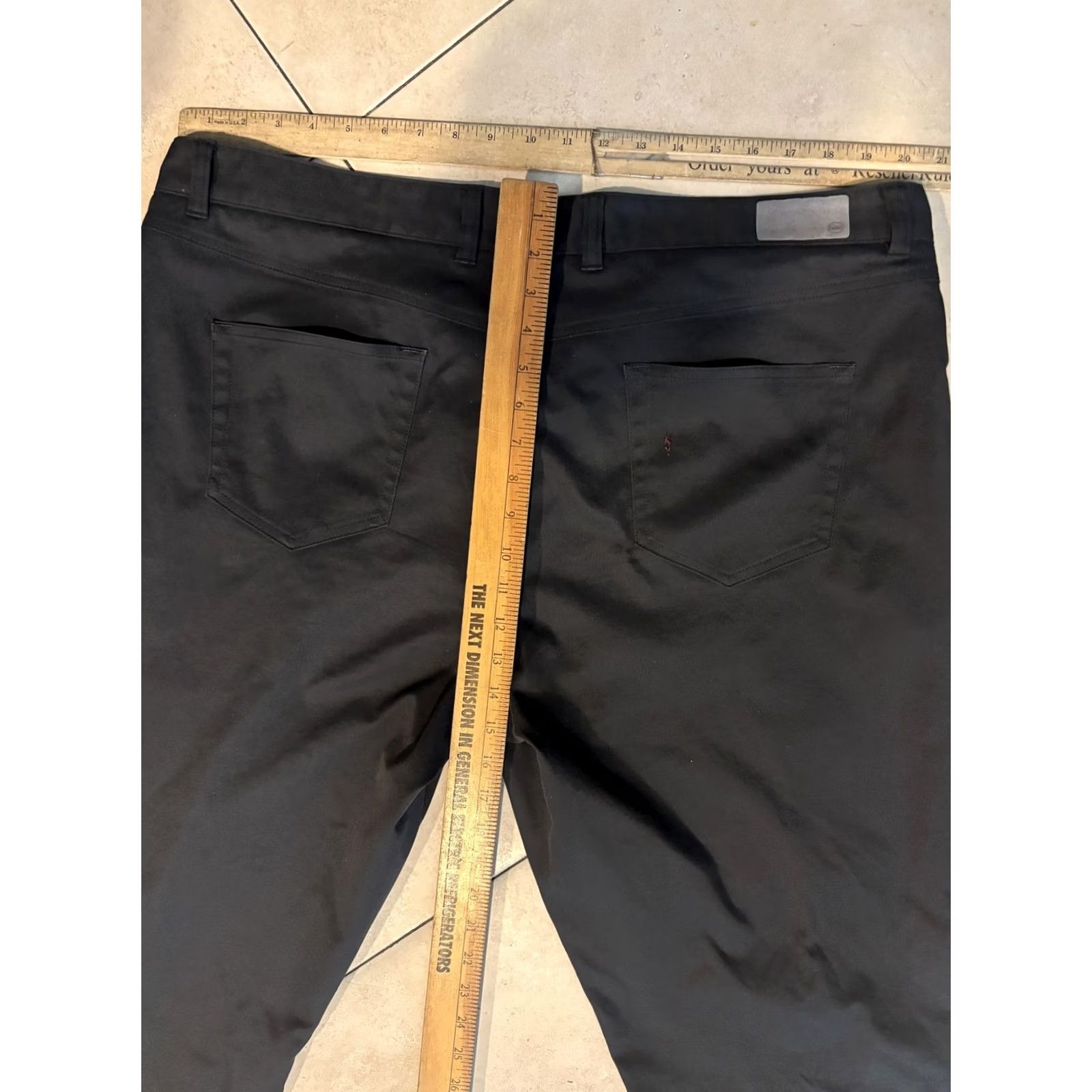 Peter Millar Peter Millar EB66 Pants Mens 42x32 Black Performance Stretch 5 Pocket Chino Golf Size US 42 / EU 58 - 6 Thumbnail