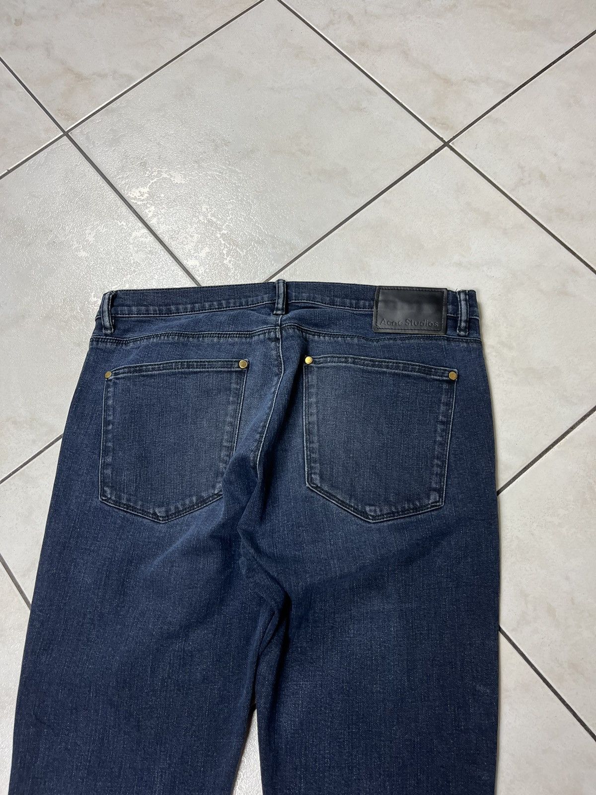 Acne Studios Acne Studios Max Blue Black FW20 classic jeans pants denim Size US 34 / EU 50 - 13 Thumbnail