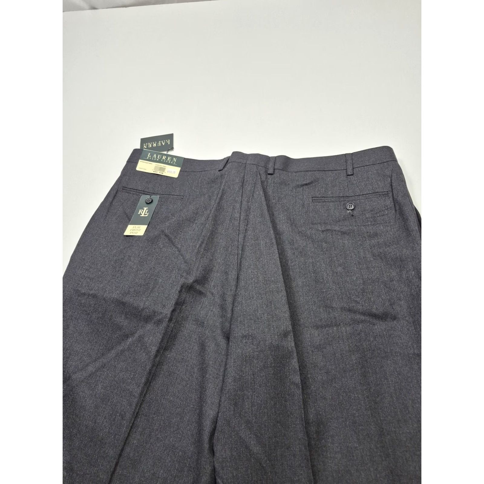Ralph Lauren Ralph Lauren Dress Pants Mens 44x37 Gray Wool Flat Front Unhemmed NWT VTG Size US 44 / EU 60 - 6 Thumbnail