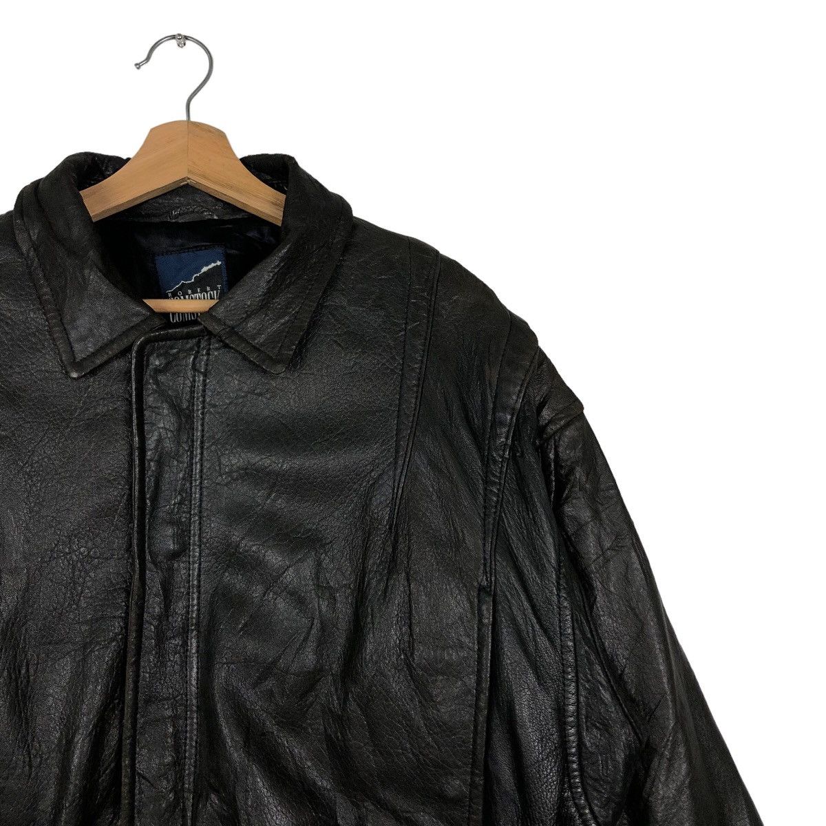 Genuine Leather 🔥90’s Vintage Bomber Genuine Leather Jacket Robert Comstock Size US L / EU 52-54 / 3 - 5 Thumbnail