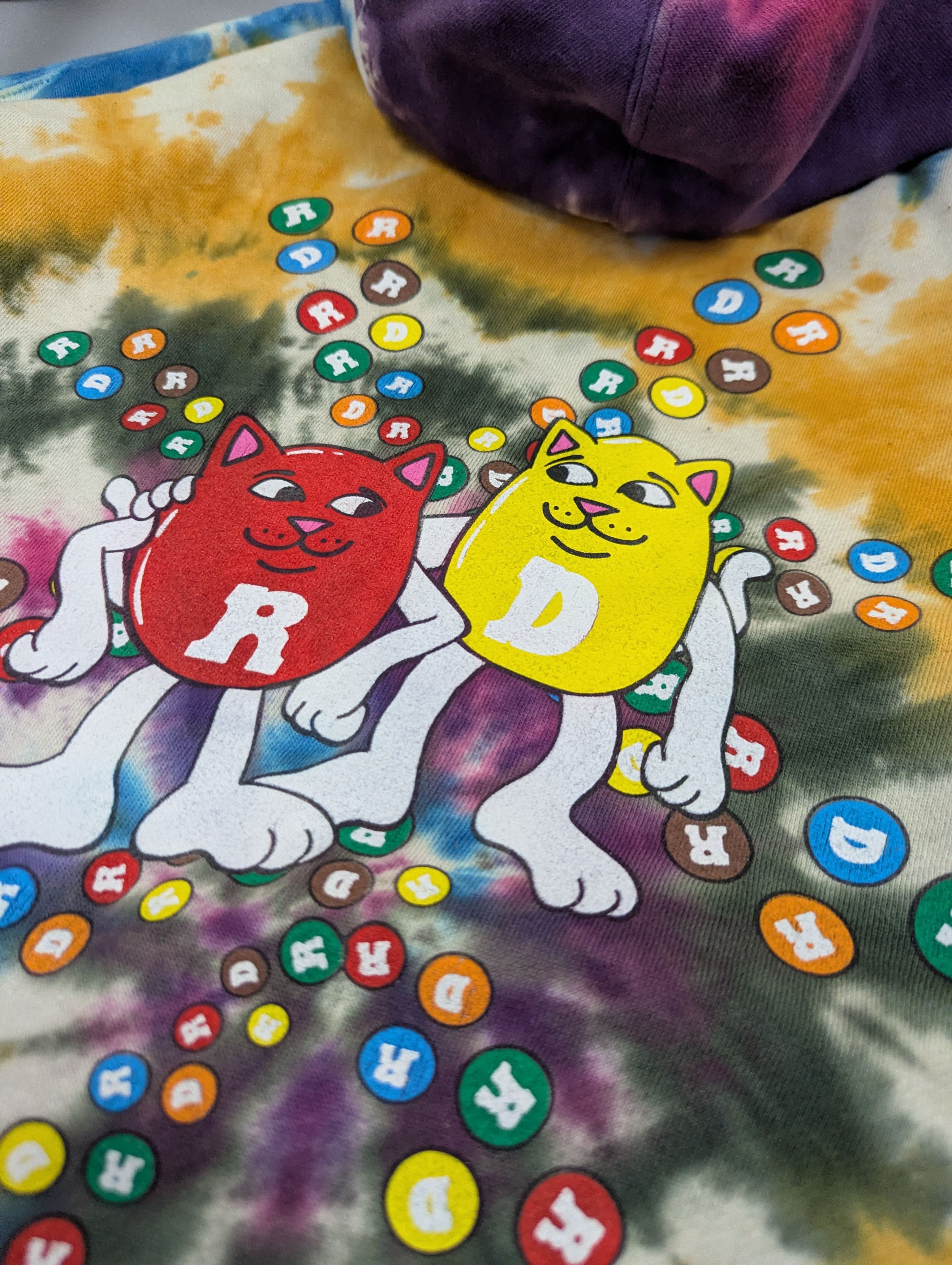 RIPNDIP RipNDip Tie Dye Hoodie – Lord Nermal Graphic Streetwear Size US L / EU 52-54 / 3 - 21 Thumbnail