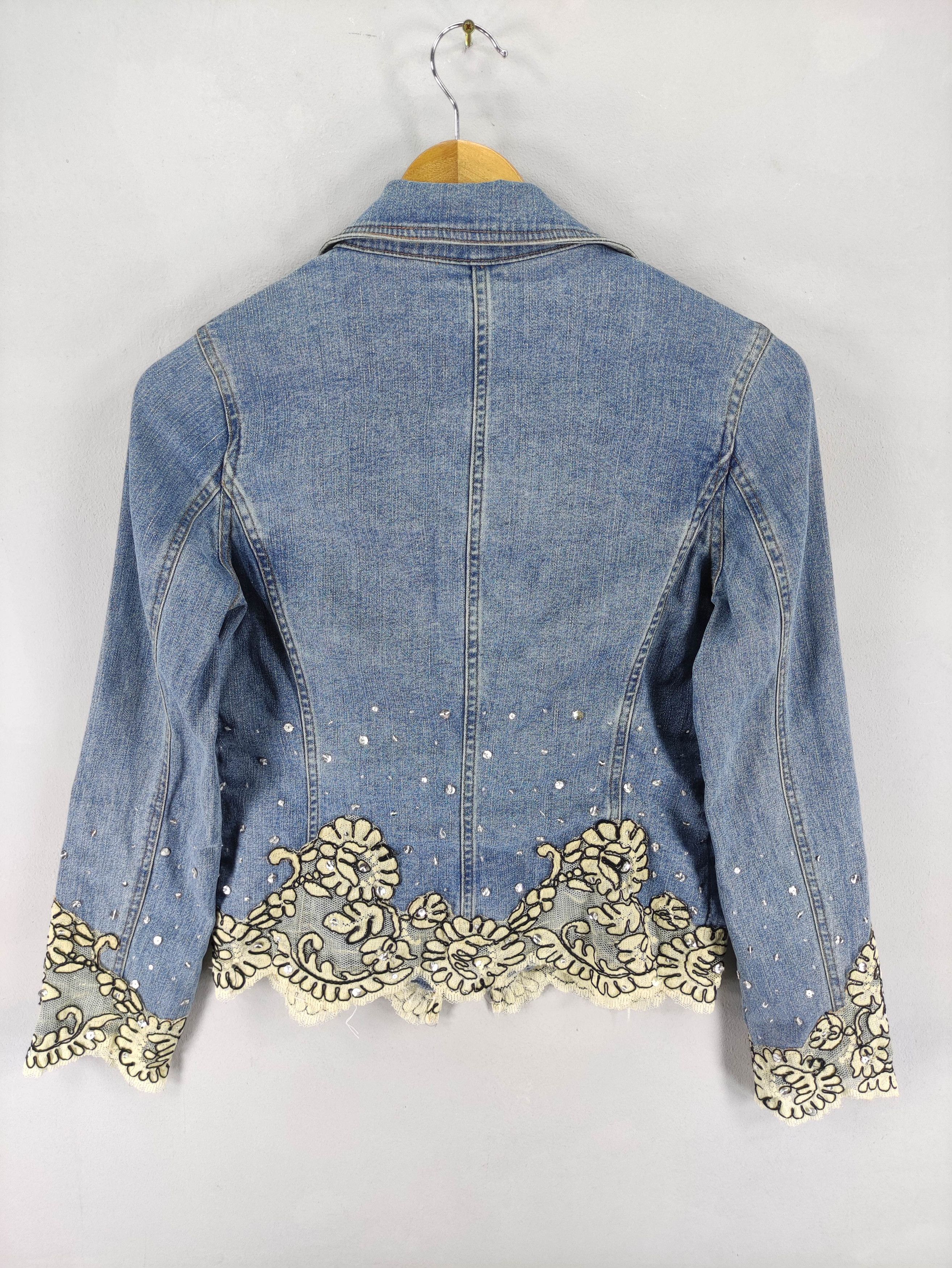 Japanese Brand Vintage Sachet Denim Cardigan Jacket Size XXS / US 00 / IT 34 - 8 Thumbnail