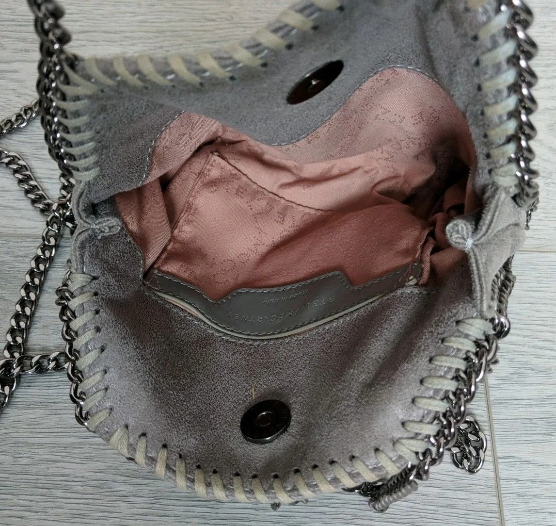 Stella McCartney Stella Mccartney Leather Shoulder Bag Auth Falabella Gray Size ONE SIZE - 9 Thumbnail