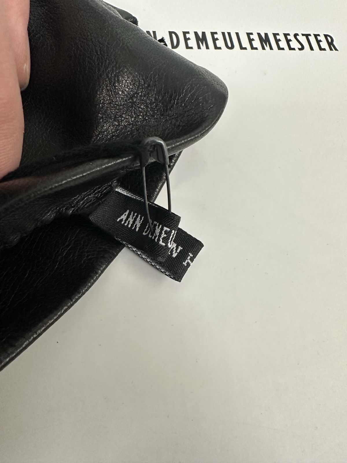Ann Demeulemeester BNWT! Ann Demeulemeester ladies Leather Joris Gloves Size ONE SIZE - 6 Thumbnail