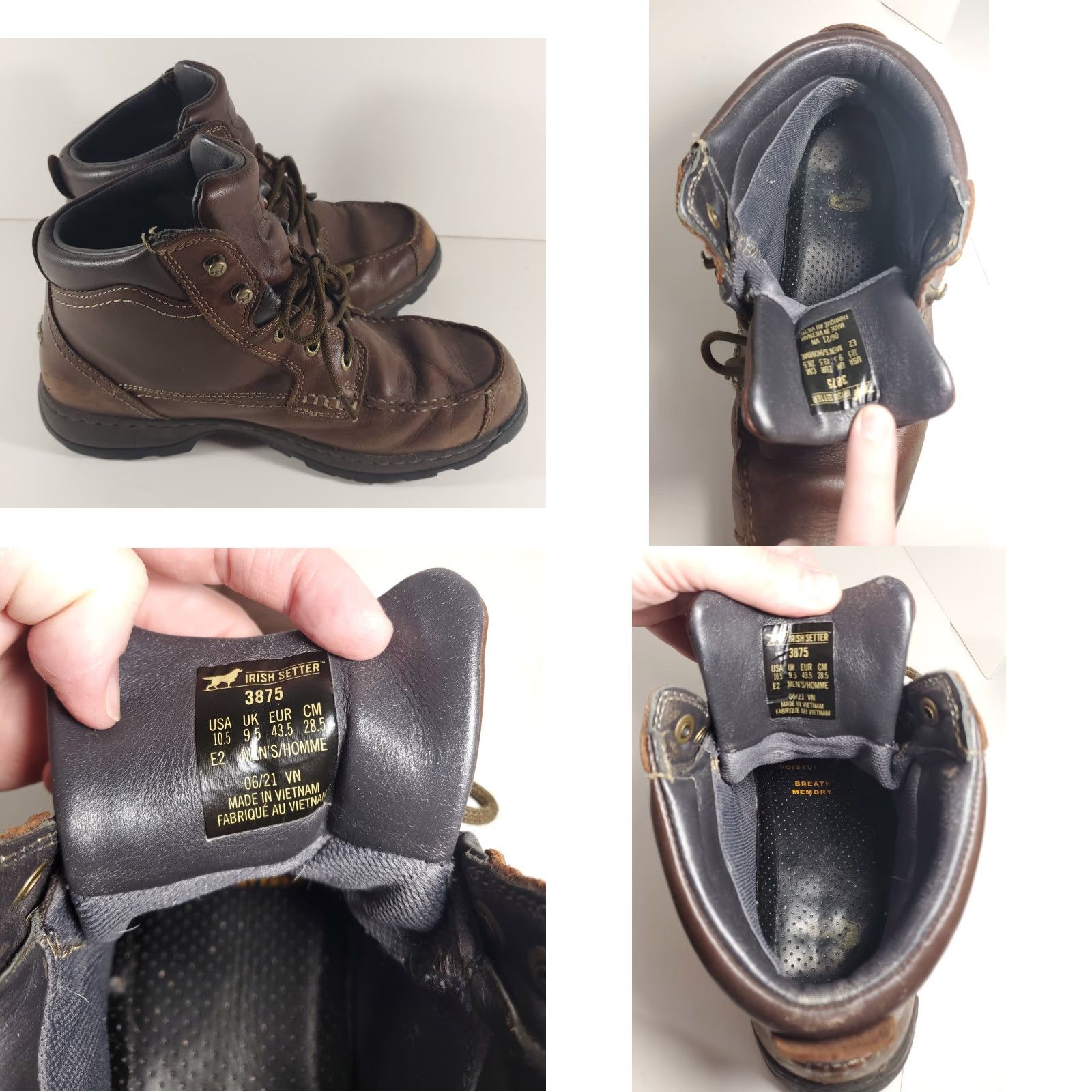 Vintage Irish Setter Chukka Boots Brown Mens 10.5 Leather Waterproof Soft Paw Mens Boot Brown Leather Waterproof 10.5 Irish Setter Size US 11 / EU 44 - 8 Thumbnail
