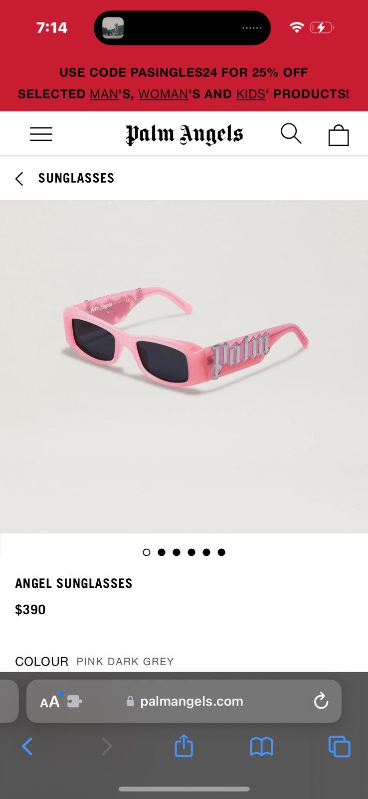 Palm Angels Palm angels sunglasses Size ONE SIZE - 1 Thumbnail