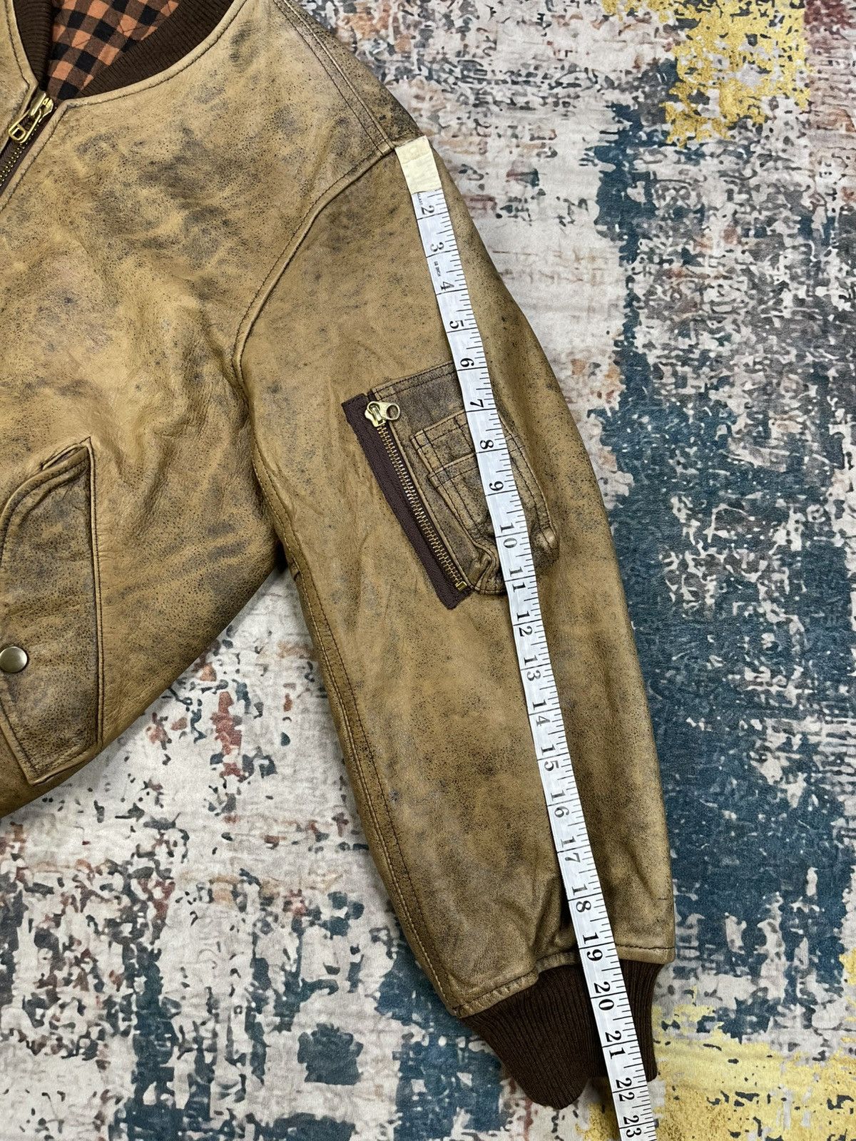 Genuine Leather Vtg Pink House Cowhide Leather Bomber Jacket Size US M / EU 48-50 / 2 - 10 Thumbnail