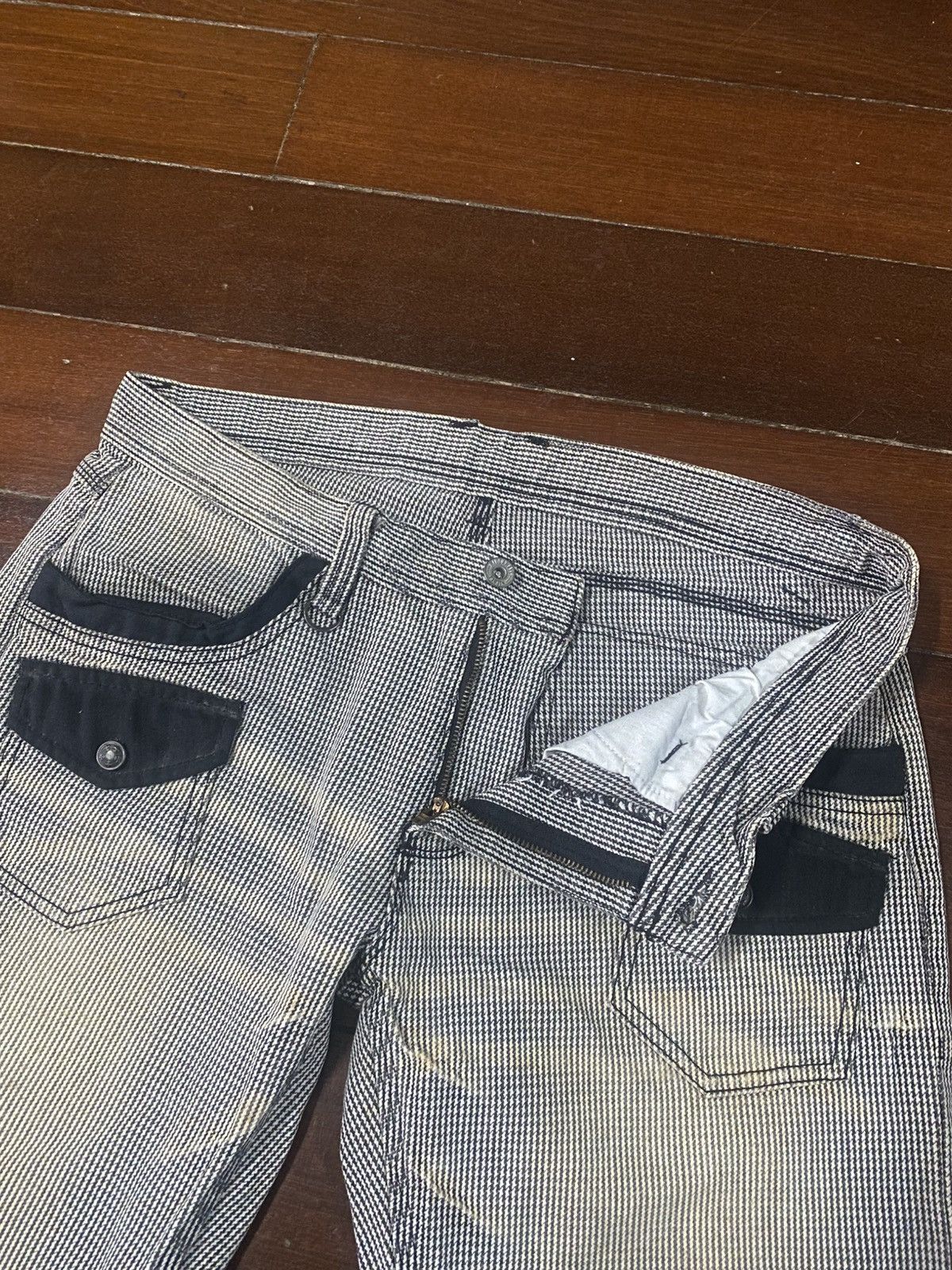 If Six Was Nine 💥rare💥 Hideways Nicole Washed flare Denim Jeans nice feded Size US 35 - 14 Thumbnail