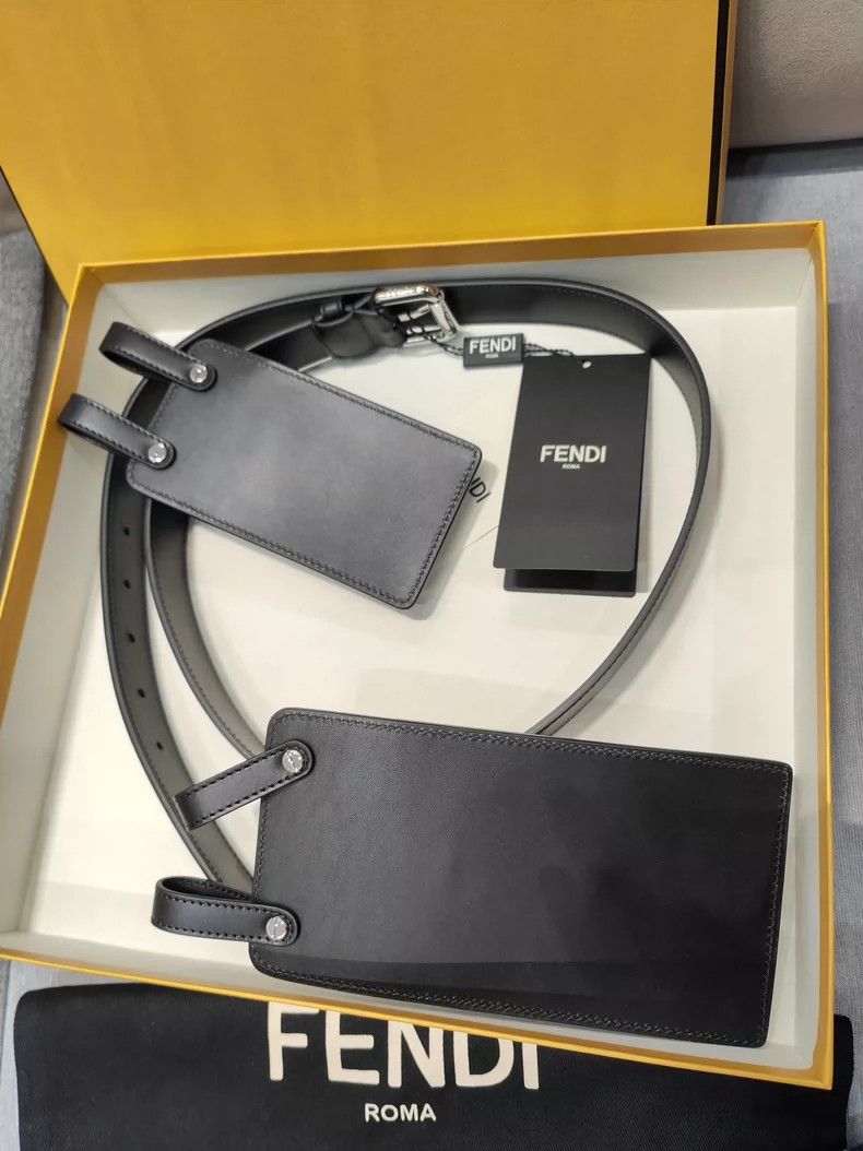 Fendi Fendi size 95 Classic black belt Size ONE SIZE - 6 Thumbnail