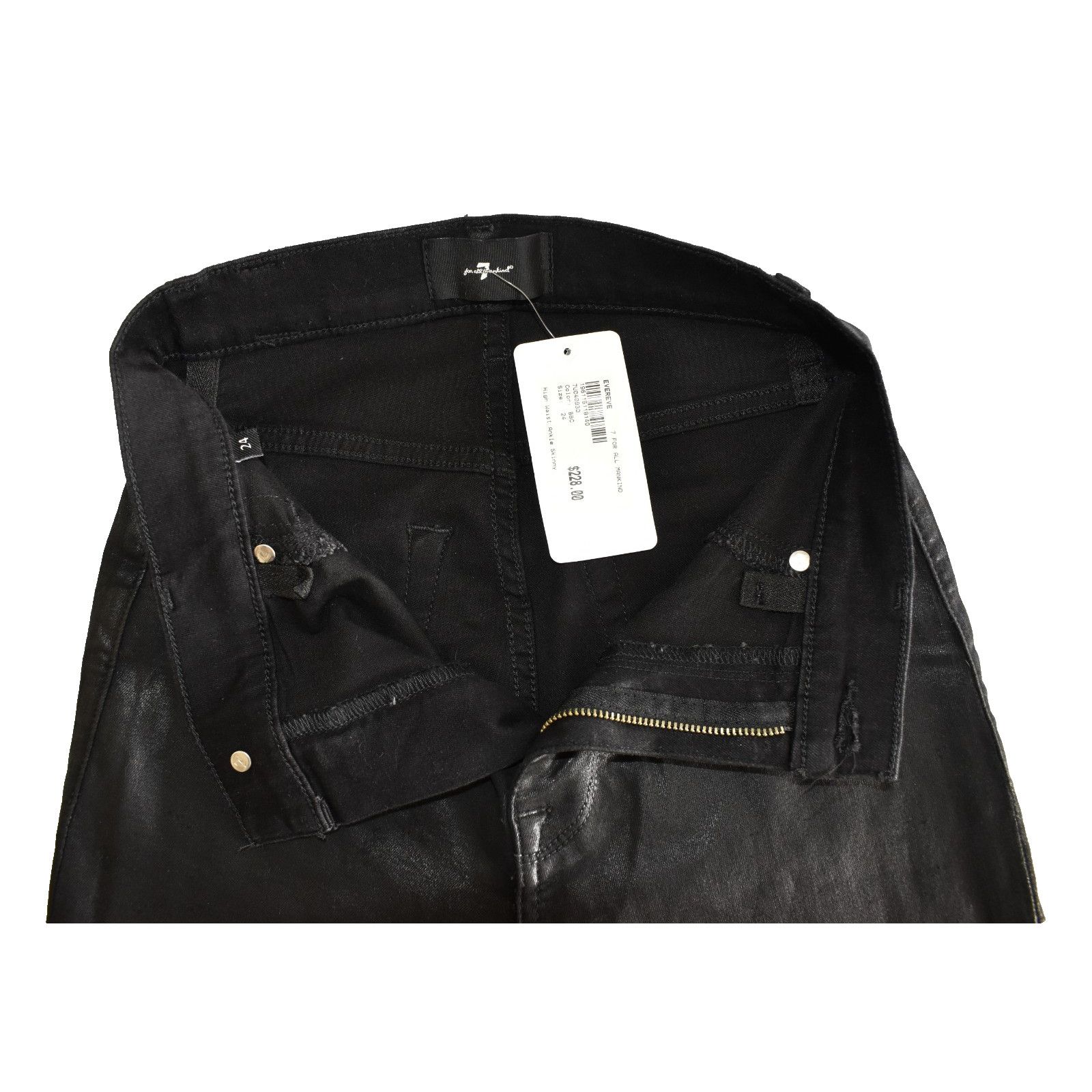 7 For All Mankind 7 FOR ALL MANKIND Evereve Hi Waist Skinny Jeans Size 24 $228 Size 25" / US 0 / IT 36 - 4 Thumbnail