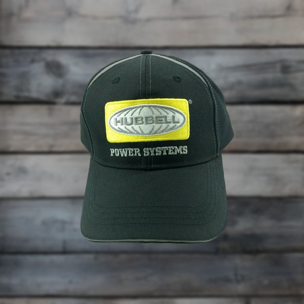 Vintage Cap America Hubbell Power Systems Trucker Hat Baseball Cap Adjustable Strapback Black Mens Size ONE SIZE - 1 Thumbnail