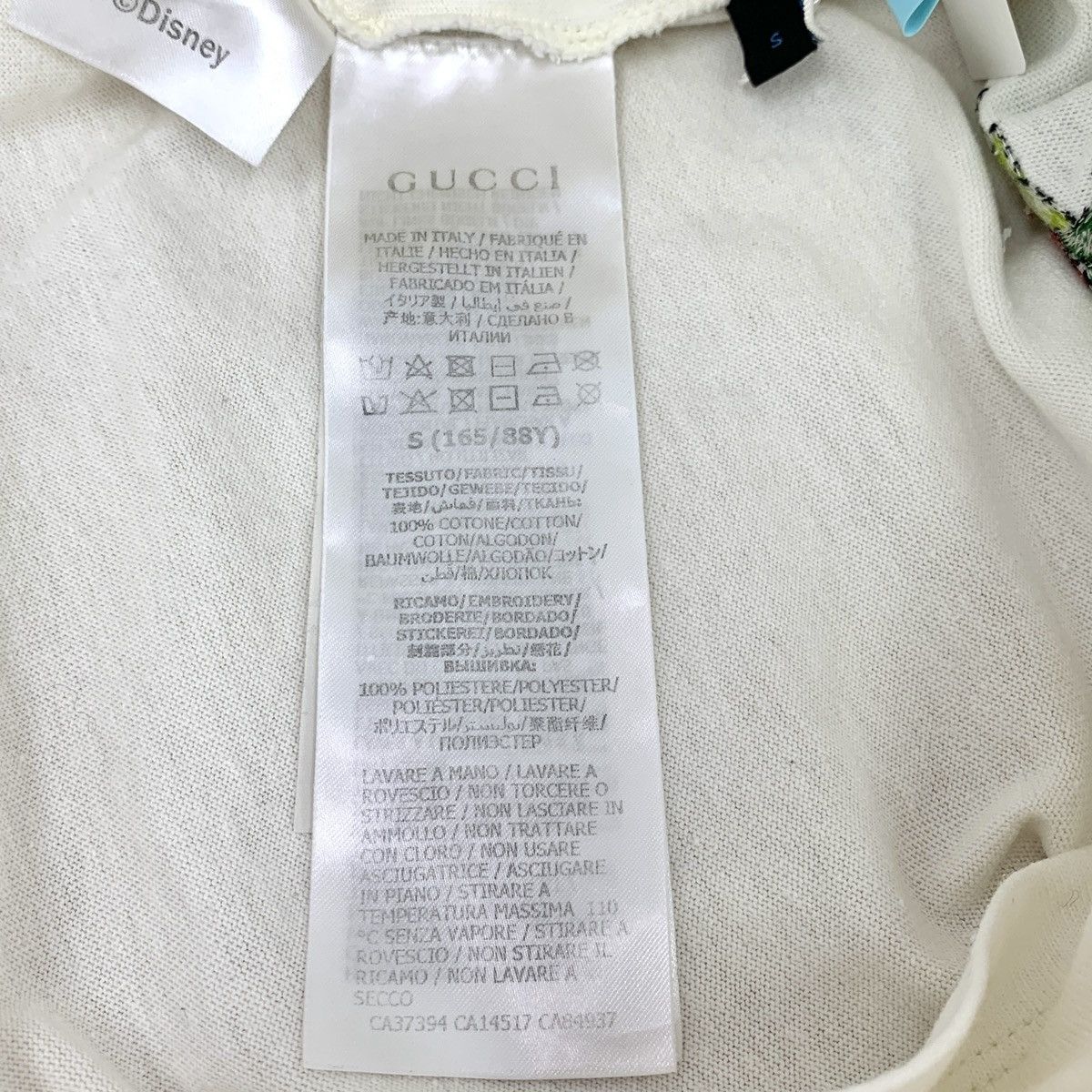 Gucci Gucci x Disney White Logo & Donald Duck T-shirt K26WX Size S / US 4 / IT 40 - 7 Thumbnail