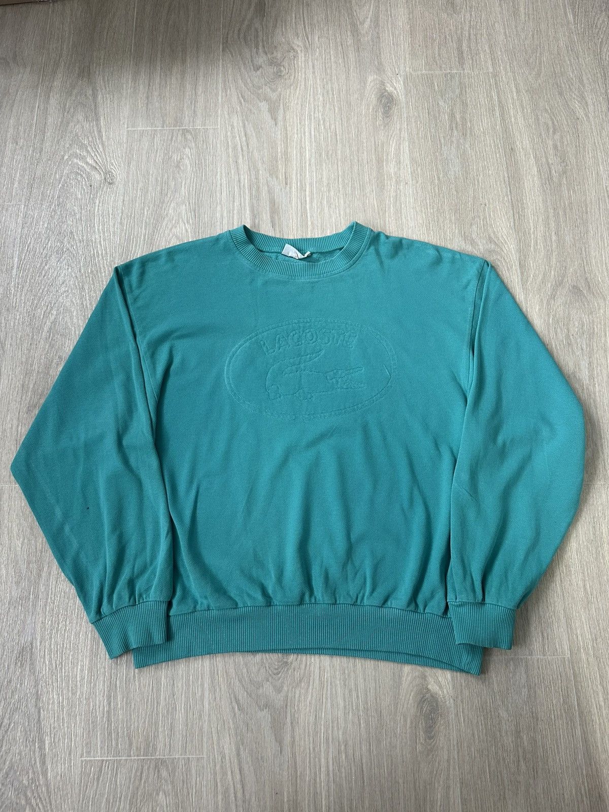 Lacoste Vintage Lacoste chemise sweatshirt 90s rare Size US L / EU 52-54 / 3 - 1 Thumbnail