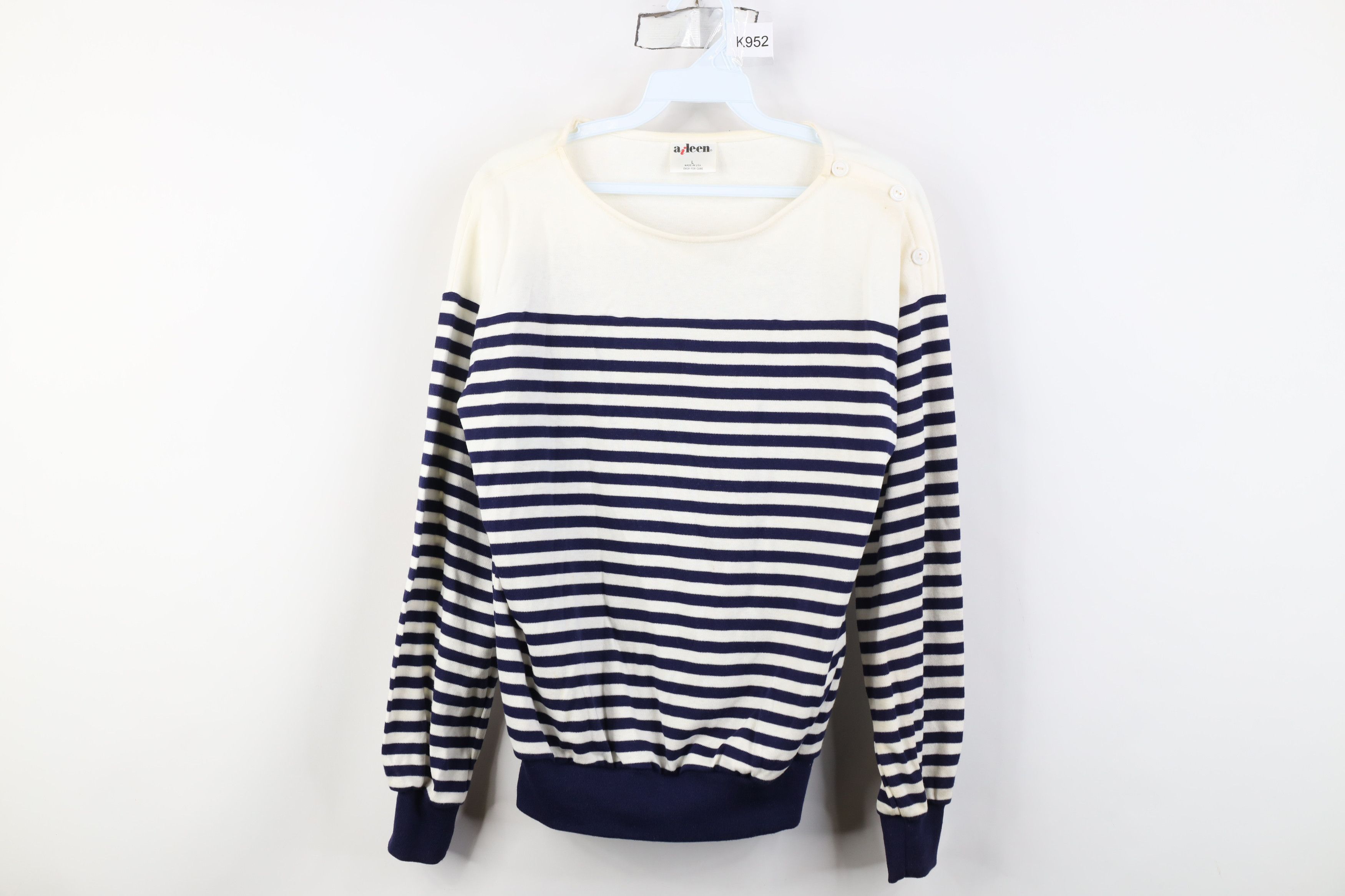 Vintage Vintage 80s 90s Streetwear Pullover Long Sleeve T-Shirt USA Size L / US 10 / IT 46 - 1 Thumbnail