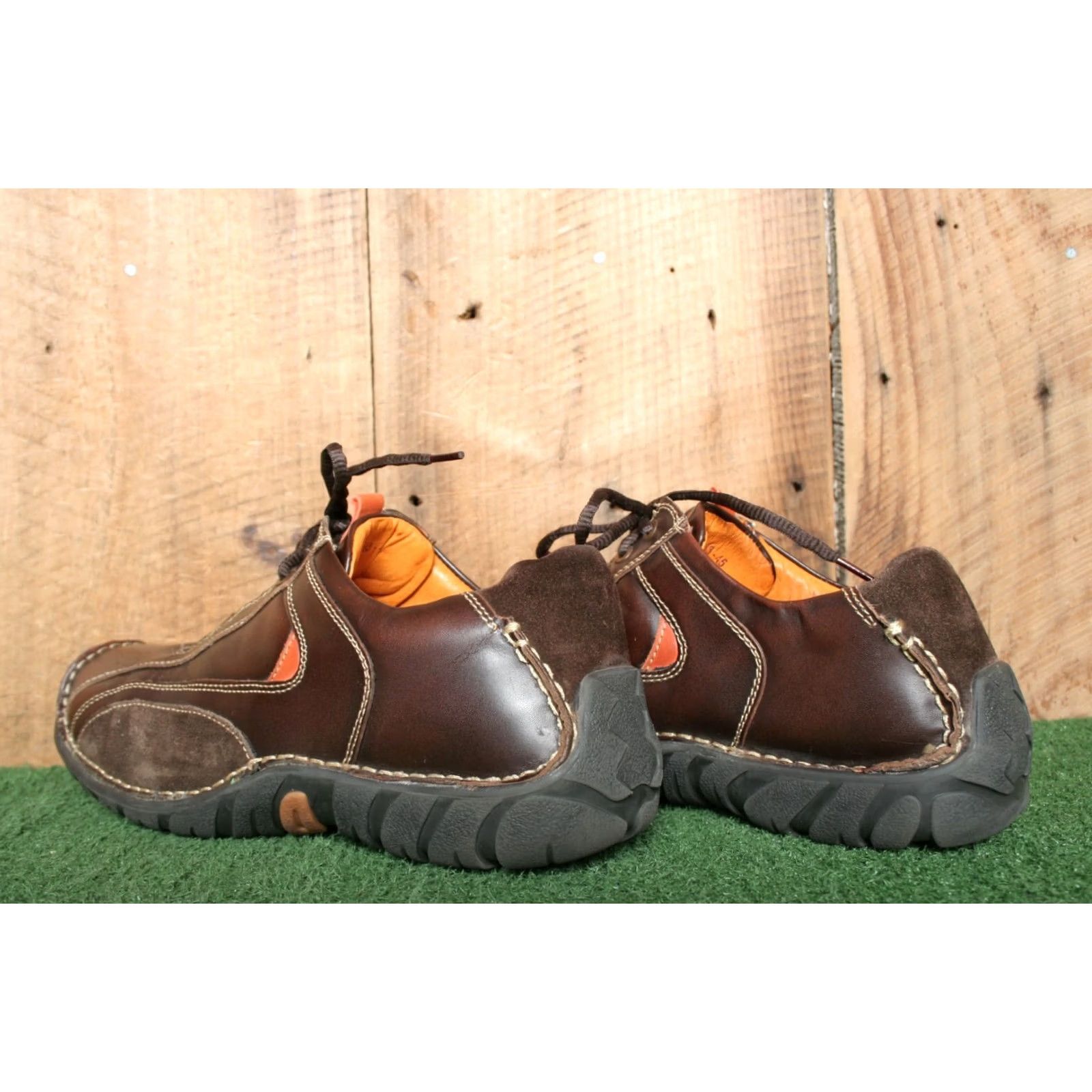 Vintage Y2K Vintage MEMPHIS ONE Brown Leather Suede Fashion Sneakers Men 12 US 45 EUR Sneakers, Casual, Leather Upper, Brown, 1990s, Mens Size US 12 / EU 45 - 3 Thumbnail