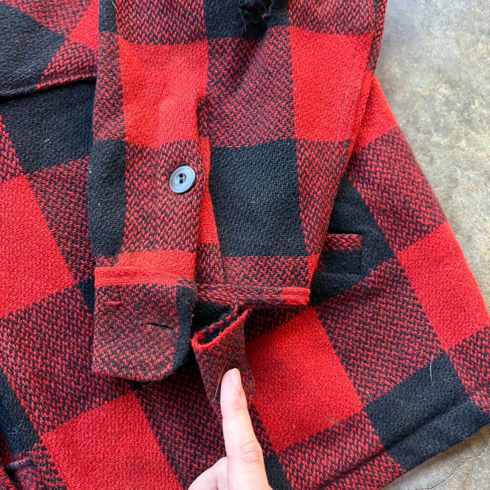 Vintage Beautiful Vintage 1950s Wool Plaid Jacket Brent Size US XL / EU 56 / 4 - 8 Thumbnail