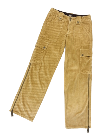 Dolce & Gabbana o1tko10125 Corduroy Cargo Pant in Camel Size 30" / US 8 / IT 44 - 1 Thumbnail