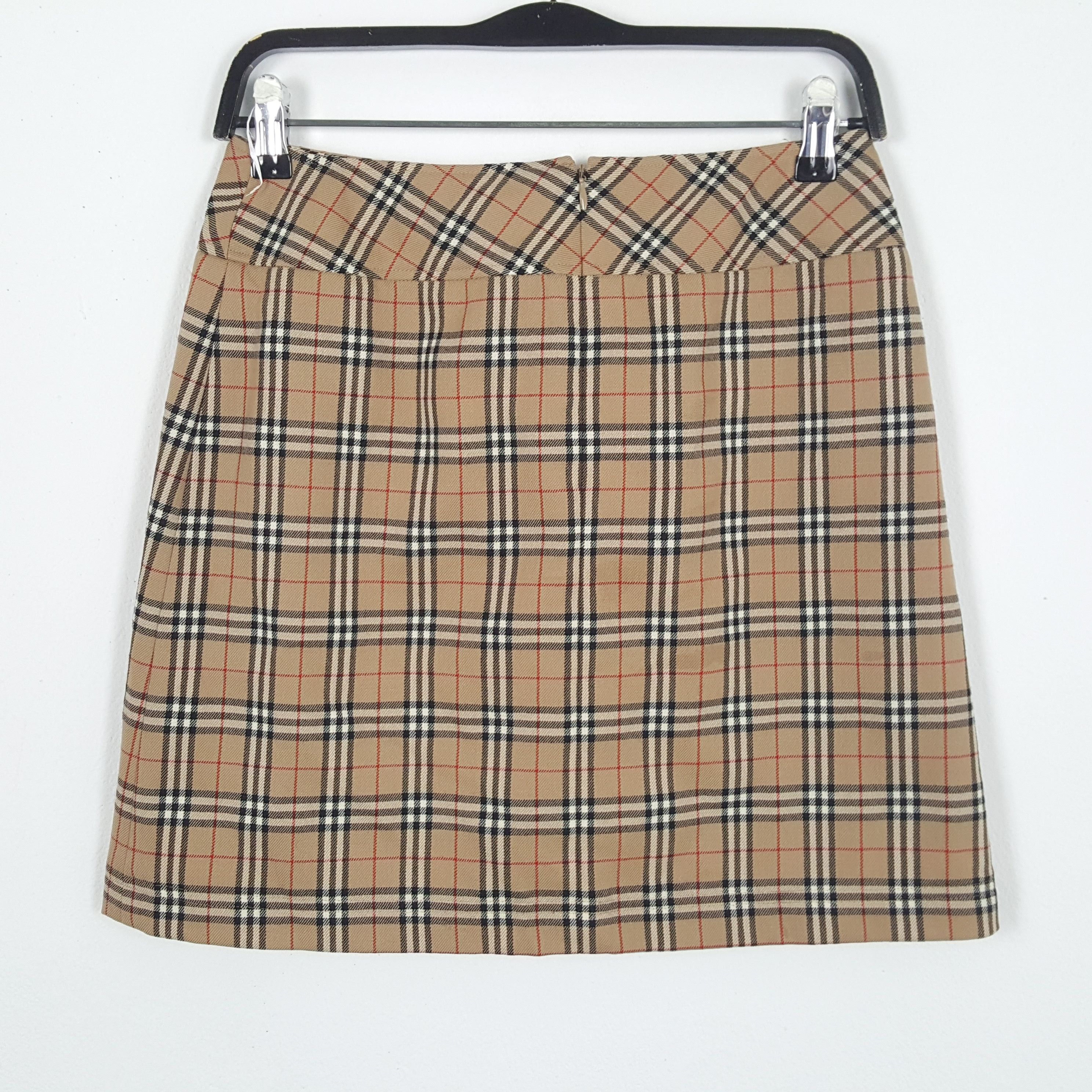 Burberry × Vintage BURBERRY LONODN Luxury Brand Nova Check Design Skirt Size 26" / US 2 / IT 38 - 3 Thumbnail