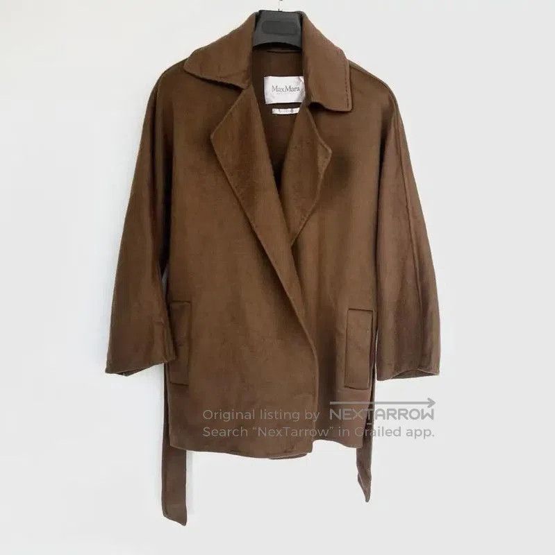 Max Mara MaxMara Deep Brown Wool Mid-Length Coat . Size M / US 6-8 / IT 42-44 - 1 Thumbnail