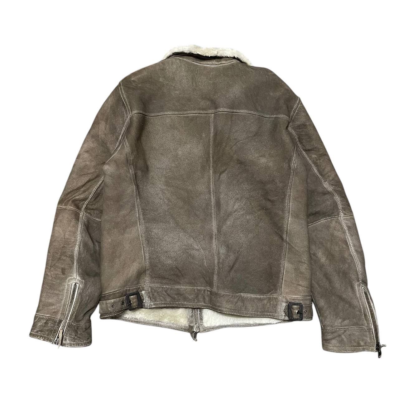 Gimo's Vintage GMS - 75 Cuir Leather Real Fur Lamb Shearling Jacket Size US L / EU 52-54 / 3 - 14 Thumbnail