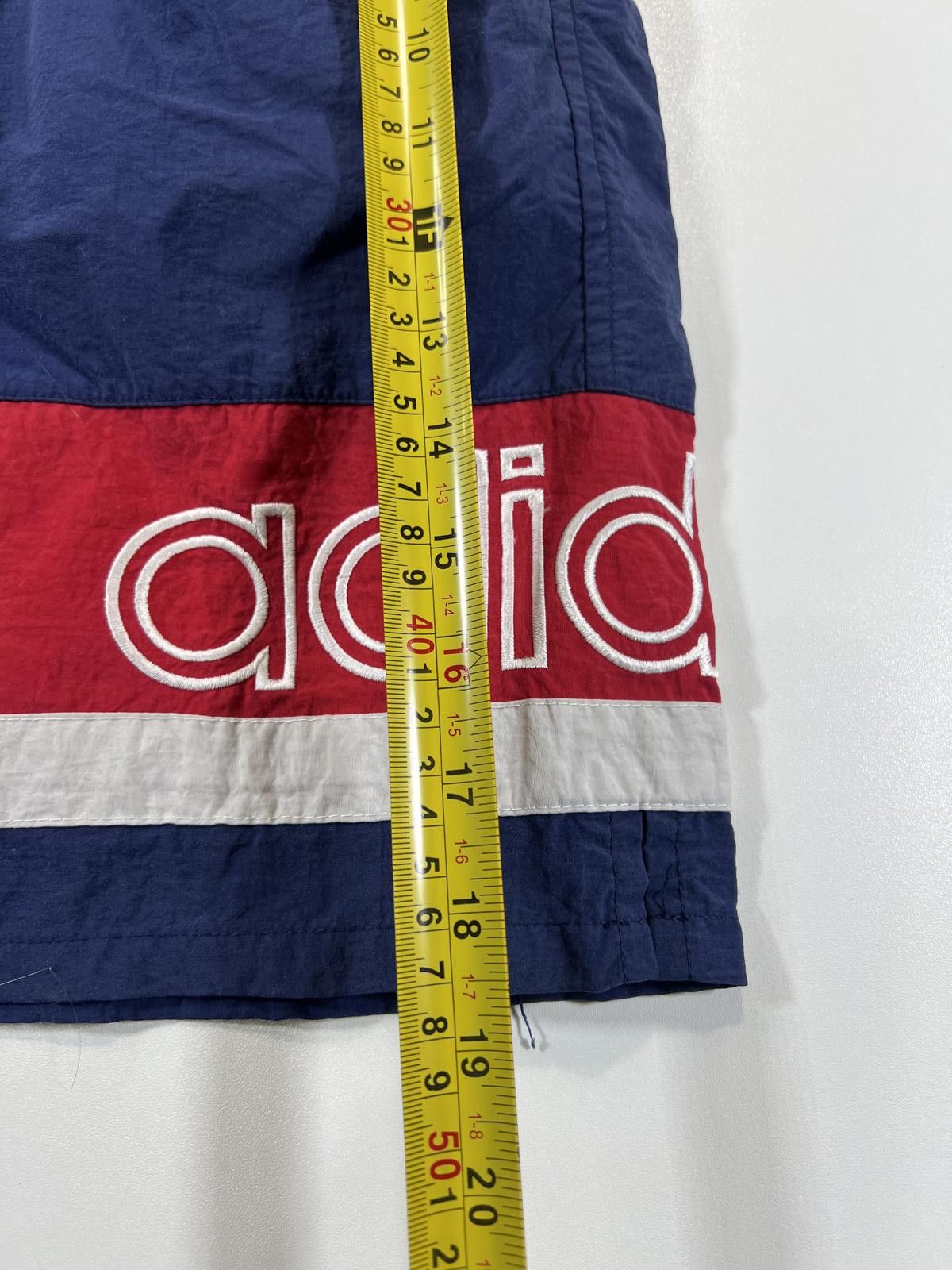 Adidas Vintage Adidas Men's Navy Blue Red and White Swim Shorts Size US 32 / EU 48 - 6 Thumbnail