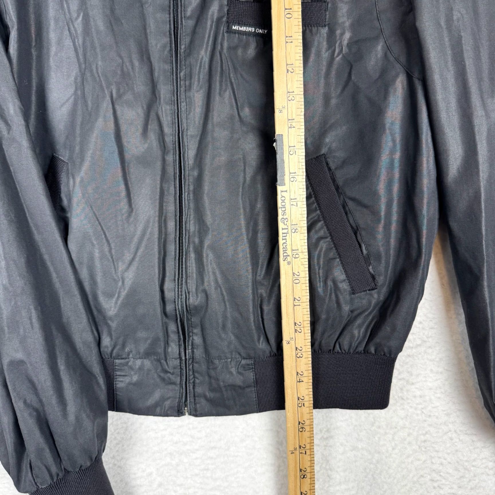 Members Only VINTAGE Members Only Europe Craft Men's 44 Black Bomber Jacket 90s 80s Size US S / EU 44-46 / 1 - 6 Thumbnail