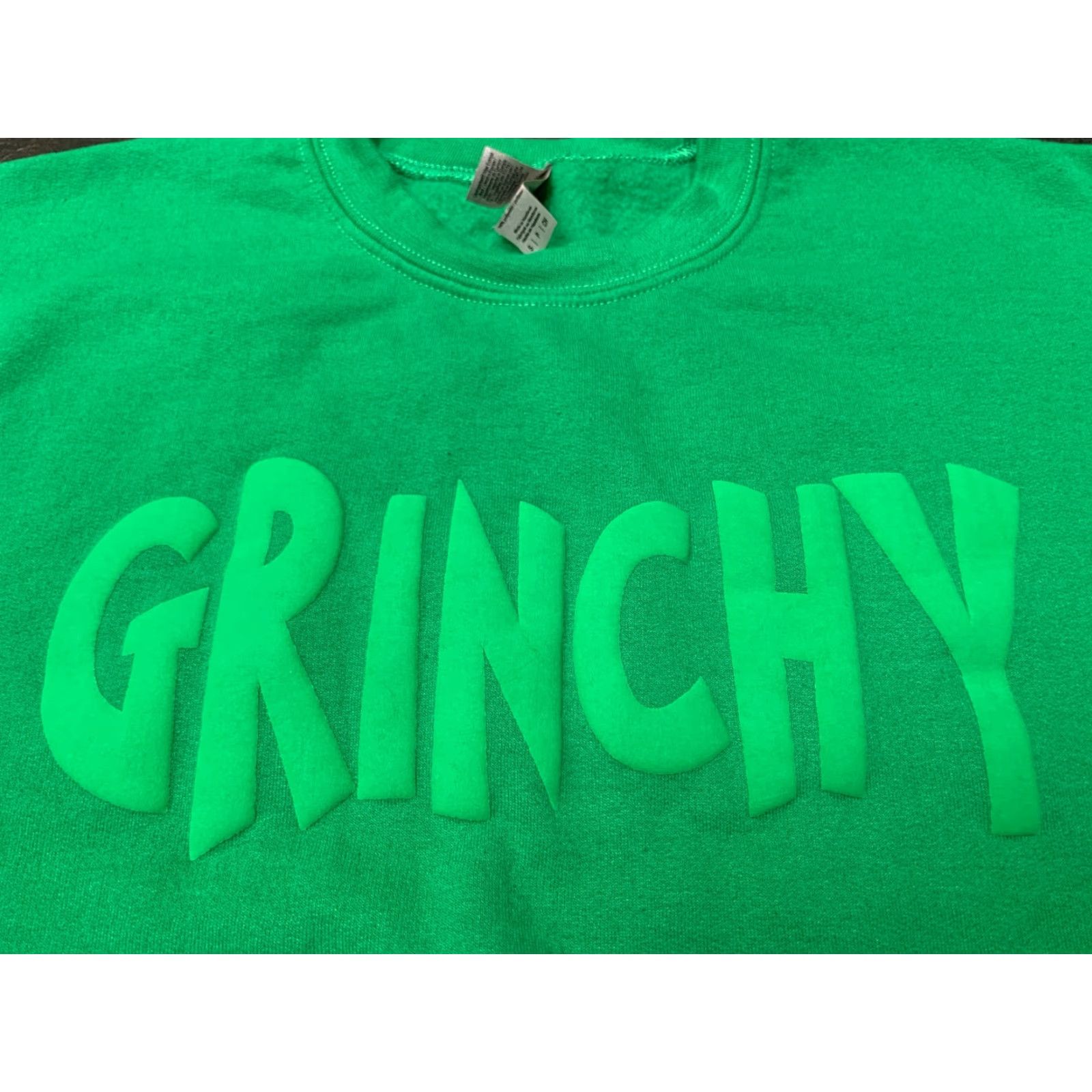 Vintage VINTAGE Dr. Seuss Grinchy Christmas Sweatshirt Men S Green 90s Pullover Crewneck Sweatshirt Small Size US S / EU 44-46 / 1 - 3 Thumbnail