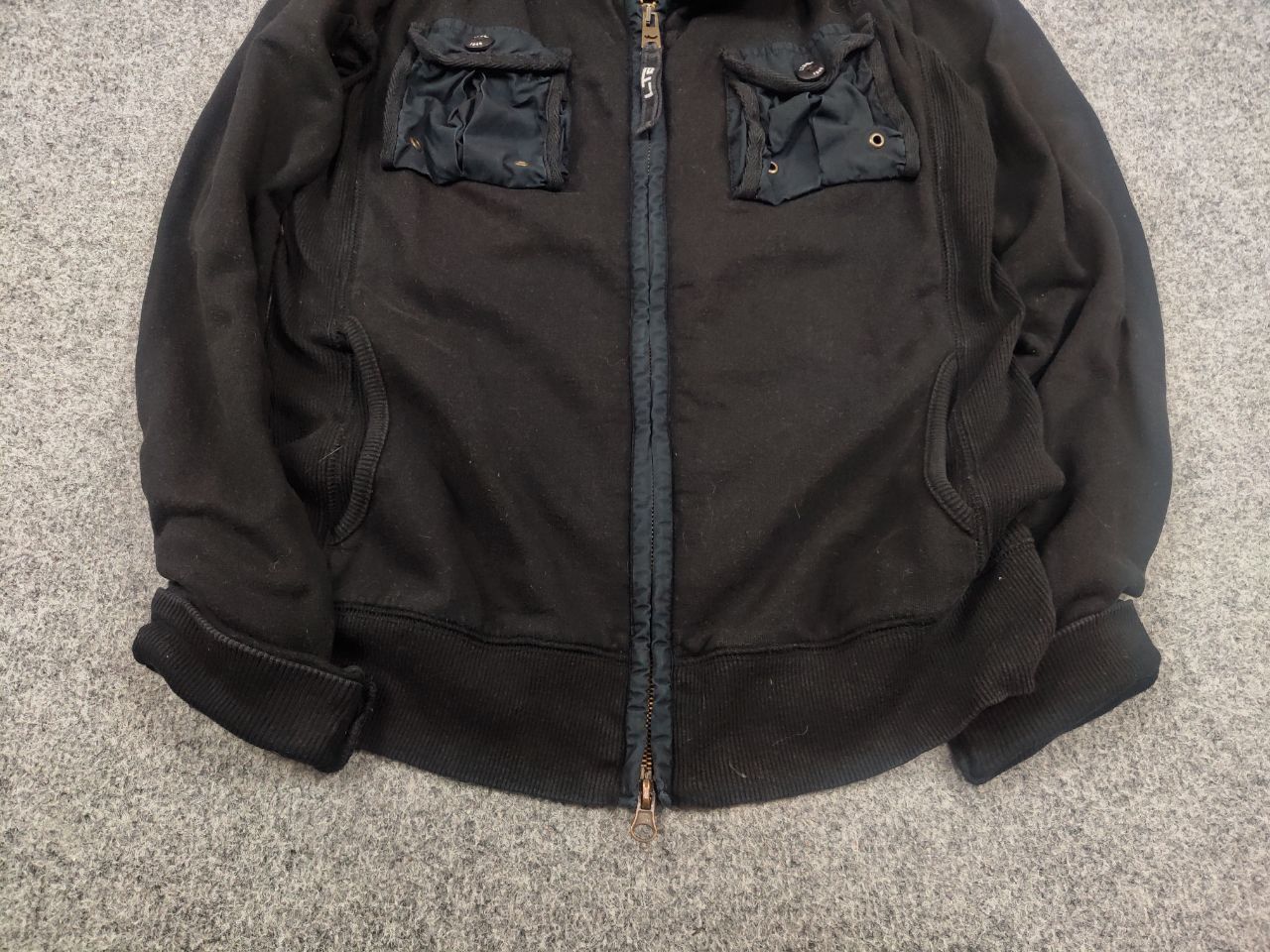 Vintage l.g.b brand Japan Style Pocket Zip long Hoodie Y2K