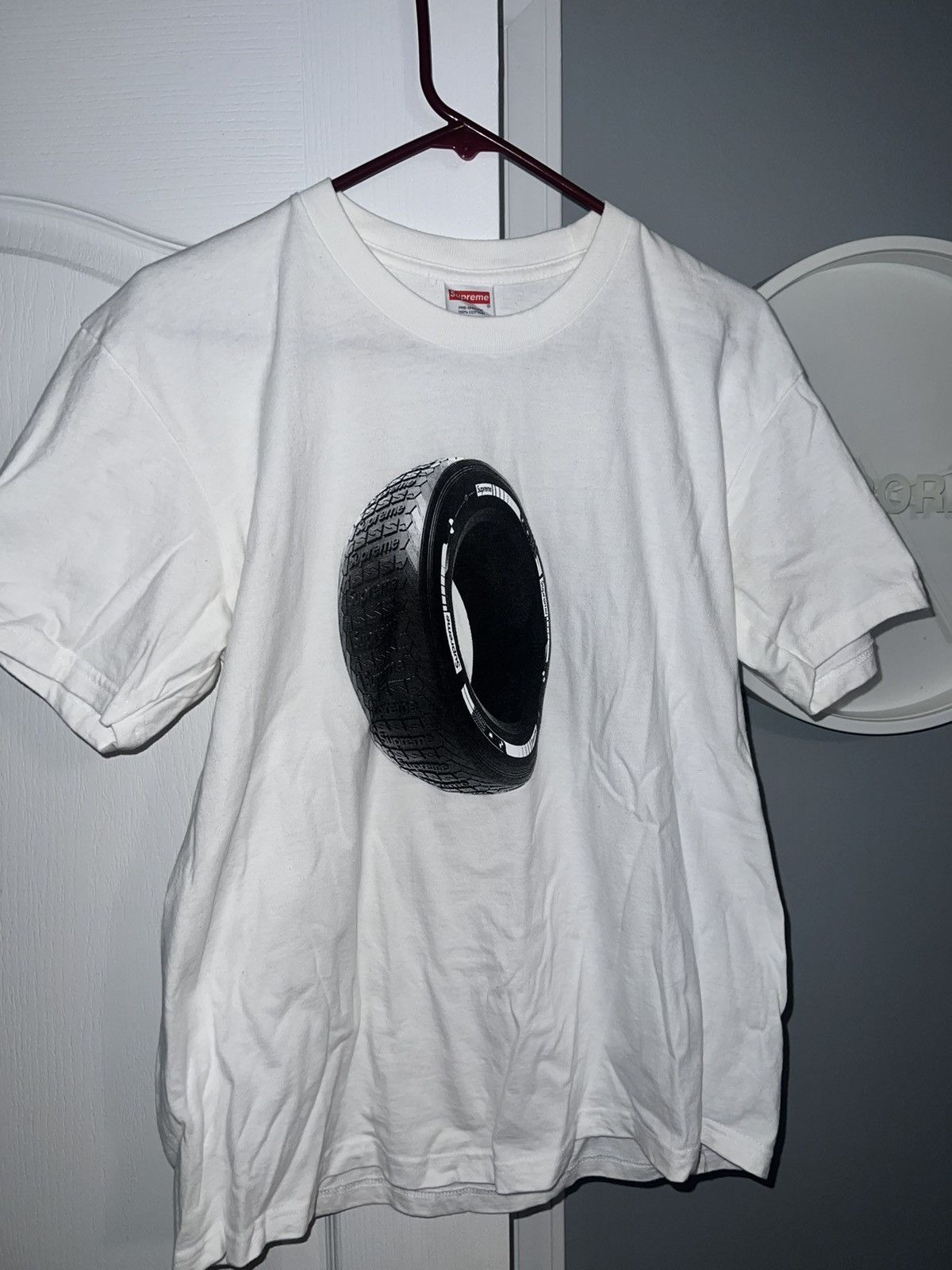 Designer × Supreme Supreme Tire Tee - White Size US M / EU 48-50 / 2 - 1 Thumbnail
