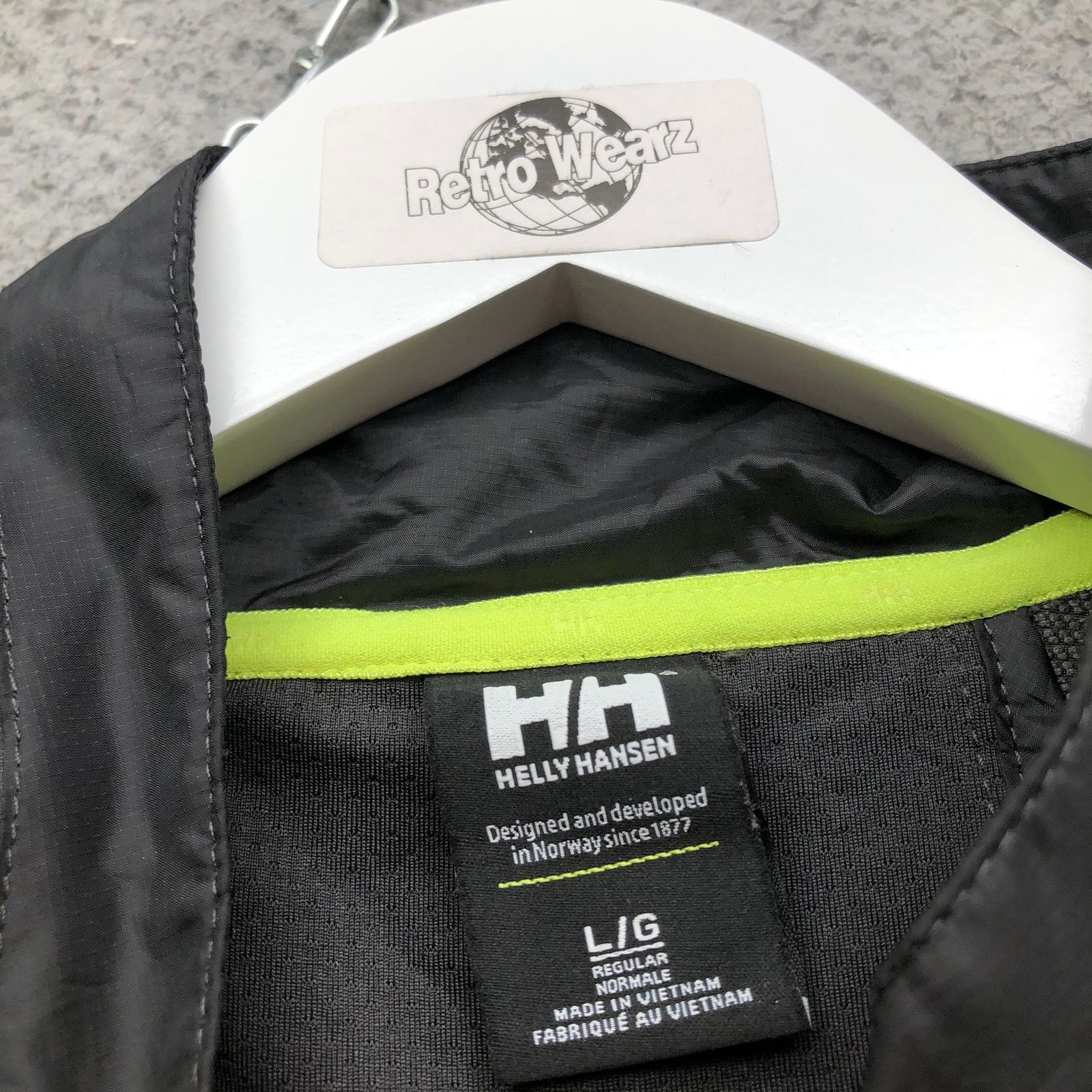 Helly Hansen Helly Hansen Gray Yellow Lined Windbreaker Jacket Mens L Size US L / EU 52-54 / 3 - 3 Thumbnail