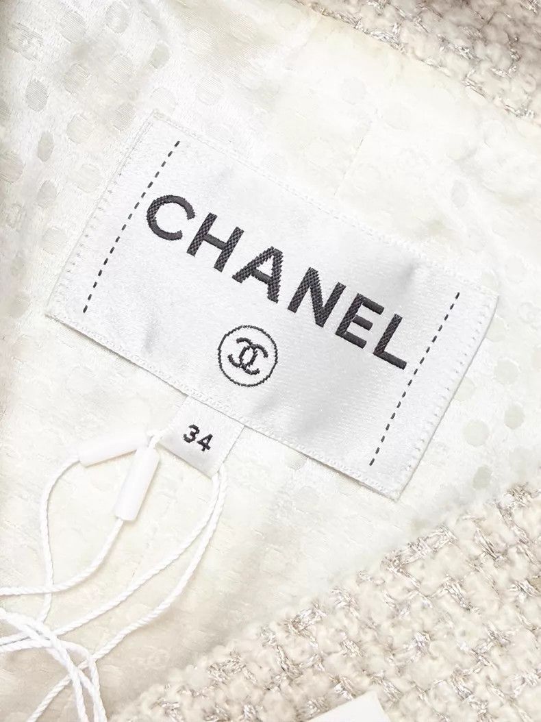 Chanel Chanel Knitted pink rolled-edge lace-up tweed coat Size XXS / US 00 / IT 34 - 5 Thumbnail