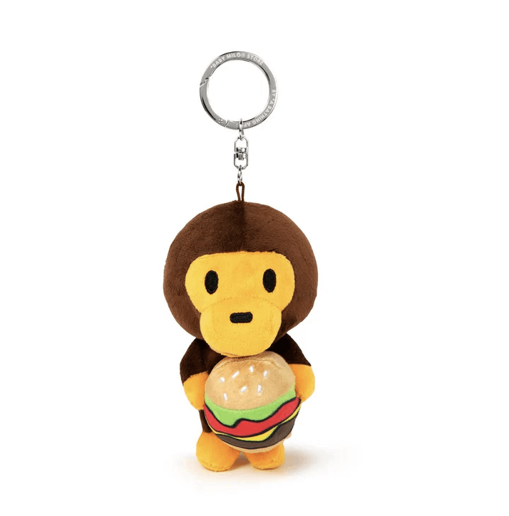 Bape Bape BABY MILO HAMBURGER PLUSH DOLL KEYCHAIN Size ONE SIZE - 1 Thumbnail