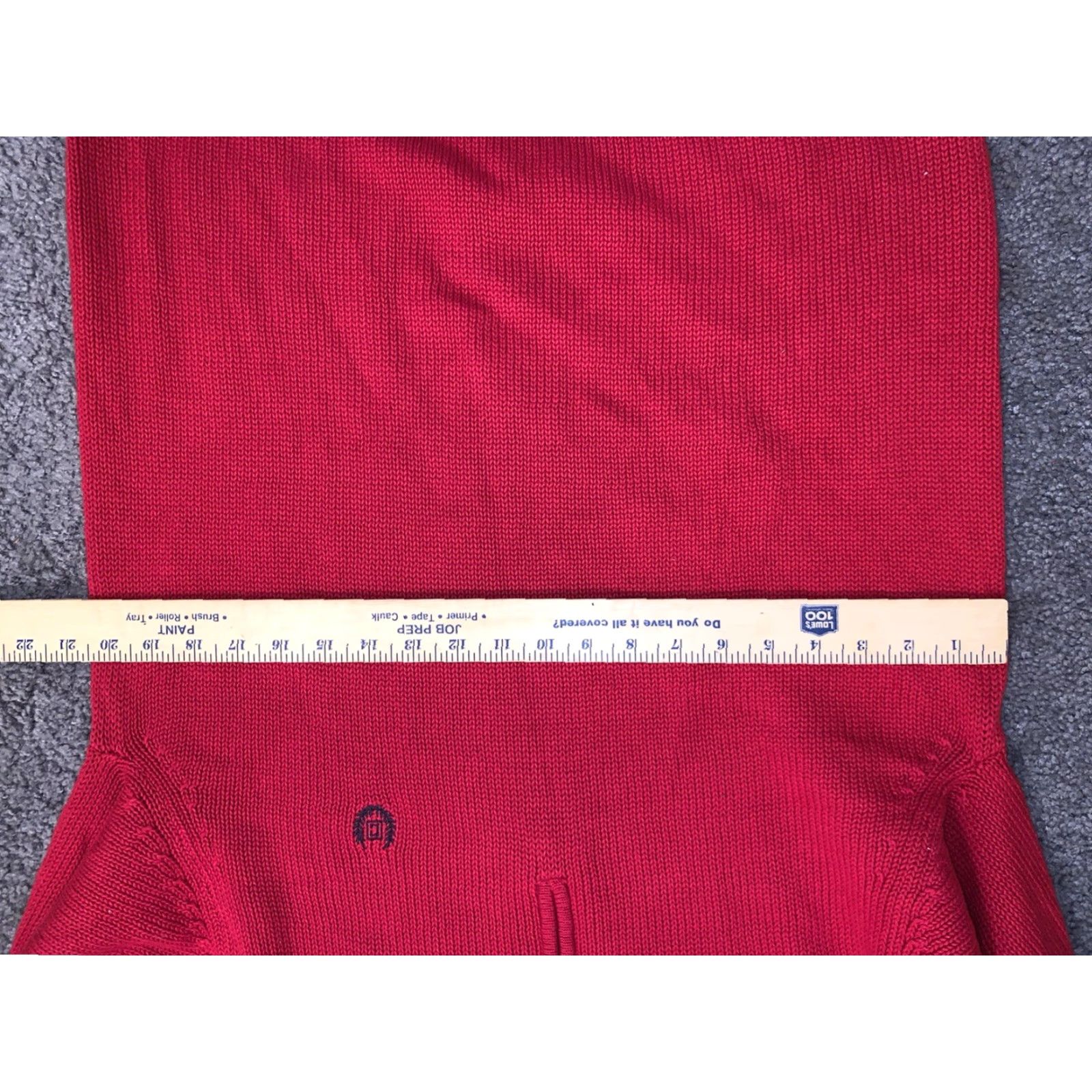 Chaps Chaps Sweater Mens M Red 1/4 Zip Pullover 100% Cotton Heavy Size US M / EU 48-50 / 2 - 4 Thumbnail