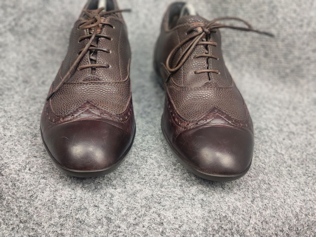 Santoni Santoni Design Brown Leather Low Top Sneakers oxford shoes Size US 8 / EU 41 - 6 Thumbnail