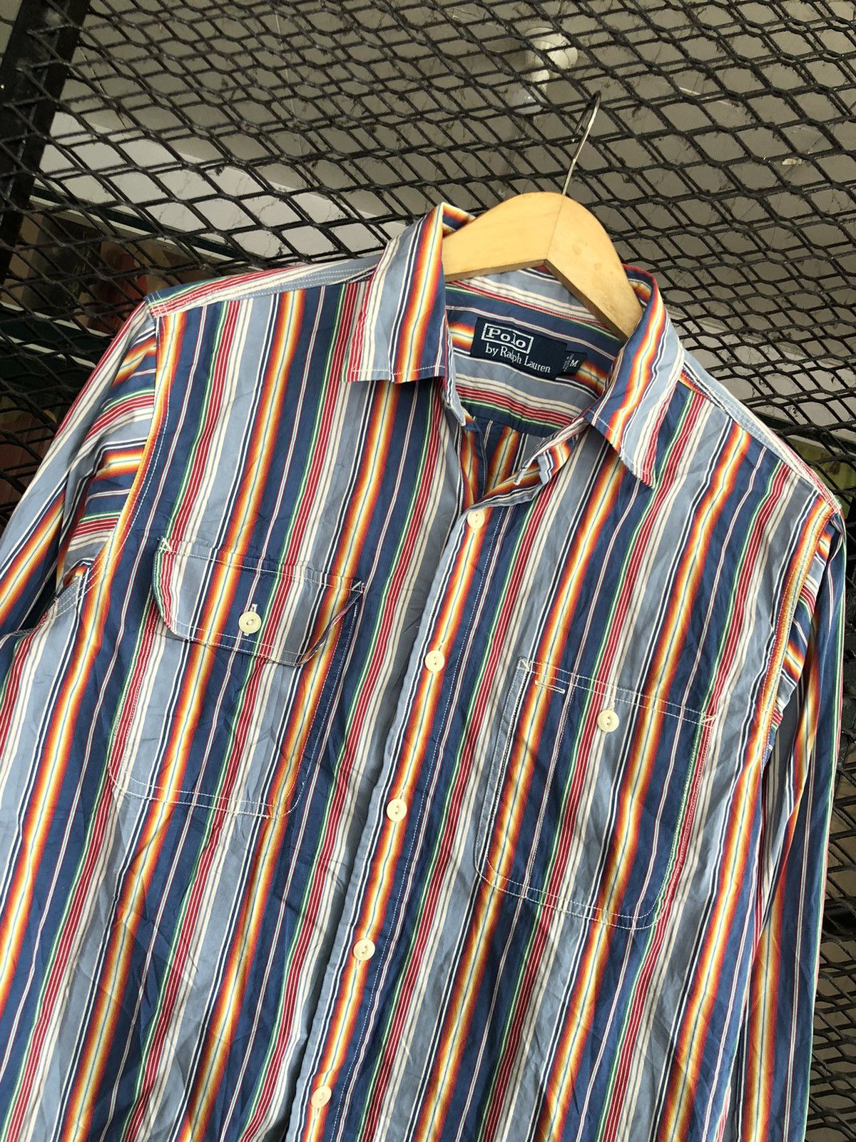 Polo Ralph Lauren VINTAGE POLO RALPH LAUREN BUTTON SHIRT 2 POCKET Size US M / EU 48-50 / 2 - 2 Thumbnail