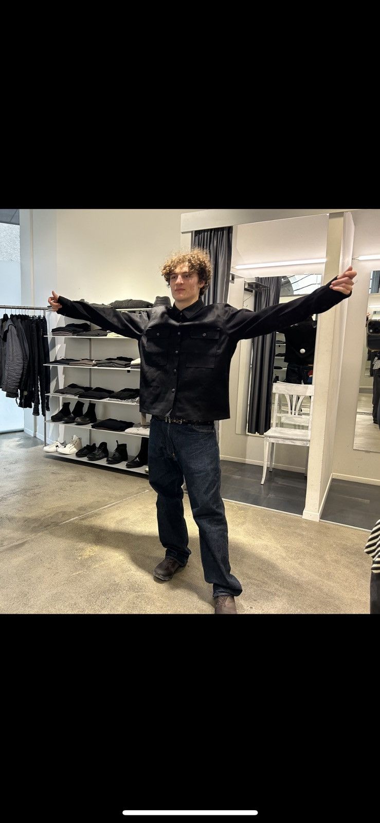 Rick Owens Drkshdw Rick owens made in japan cropped Outershirt selvedge Size US XL / EU 56 / 4 - 13 Thumbnail