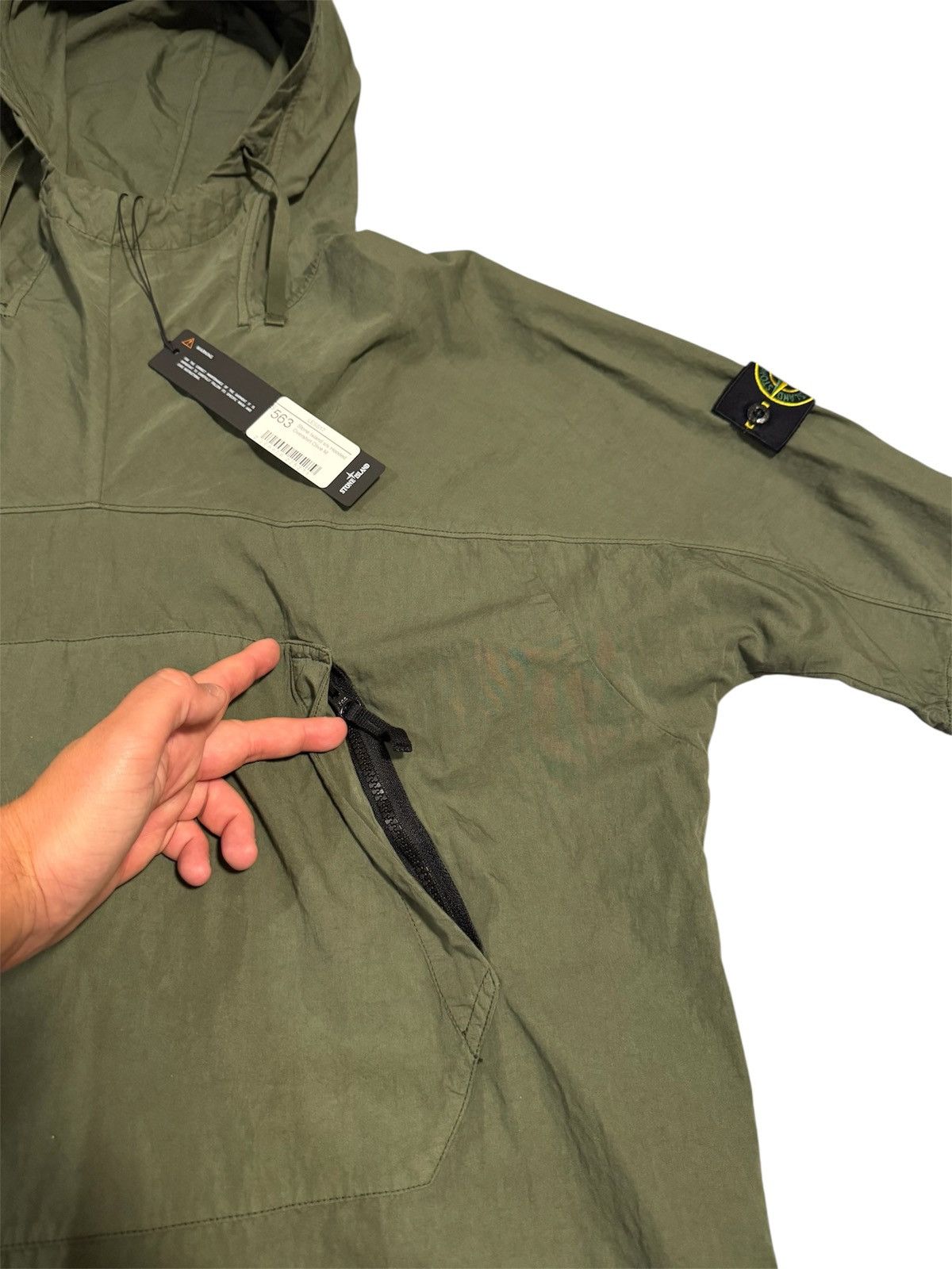 Stone Island 🔥600$ Stone Island Logo-Patch Hooded Overshirt.SI Overshirt Size US M / EU 48-50 / 2 - 3 Thumbnail