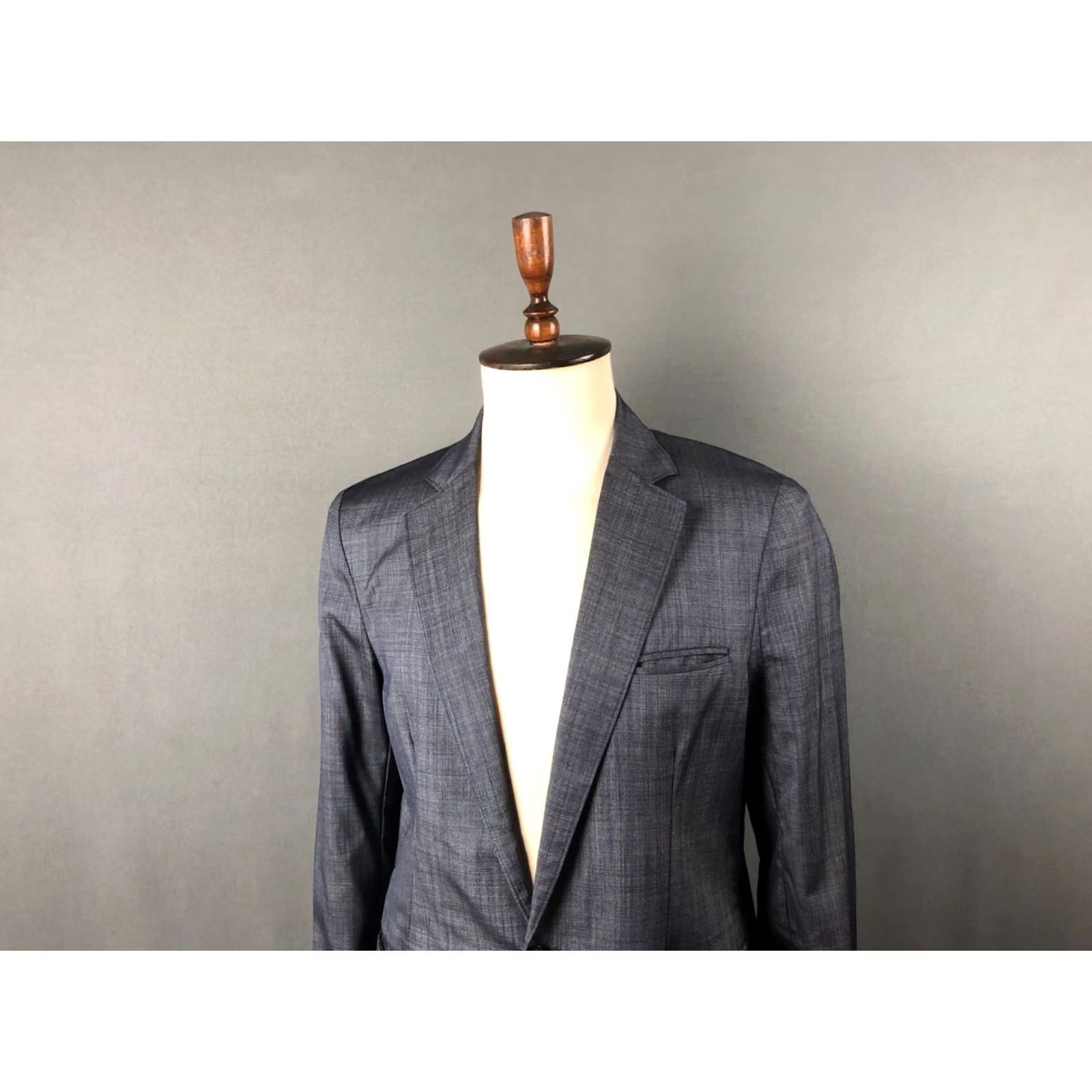 Emporio Armani Emporio Armani Blazer Mens One Size Blue Summer Viscose Men Lightweight Size 44L - 4 Thumbnail