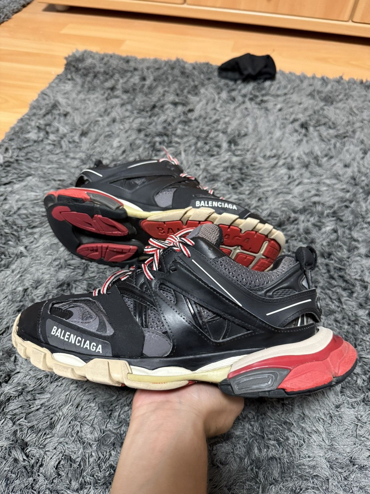 Balenciaga Balenciaga Track Trainer - bred Size US 7 / EU 40 - 1 Thumbnail